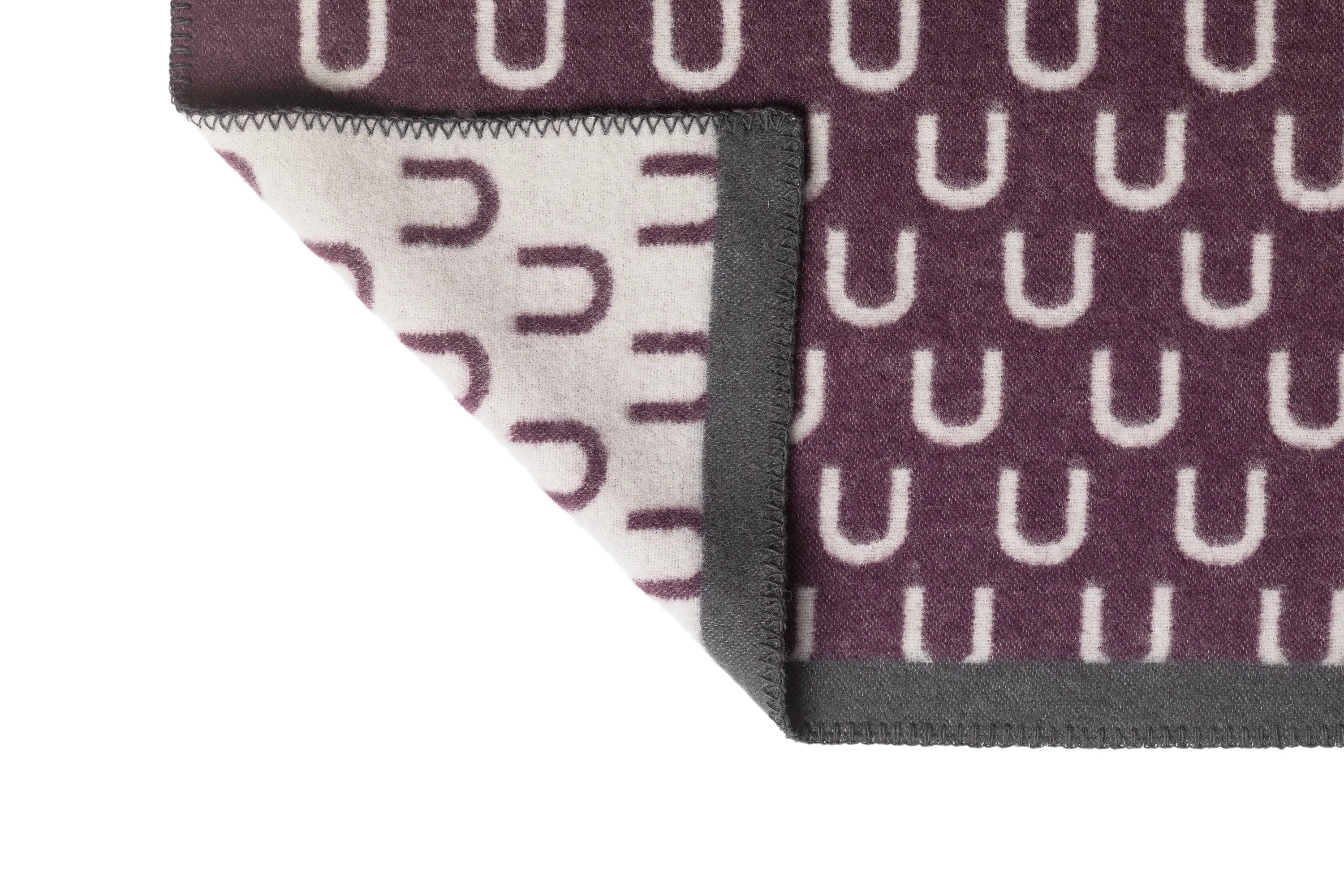 Hem Design Studio - Arch Throw Arch Aubergine/Grey
