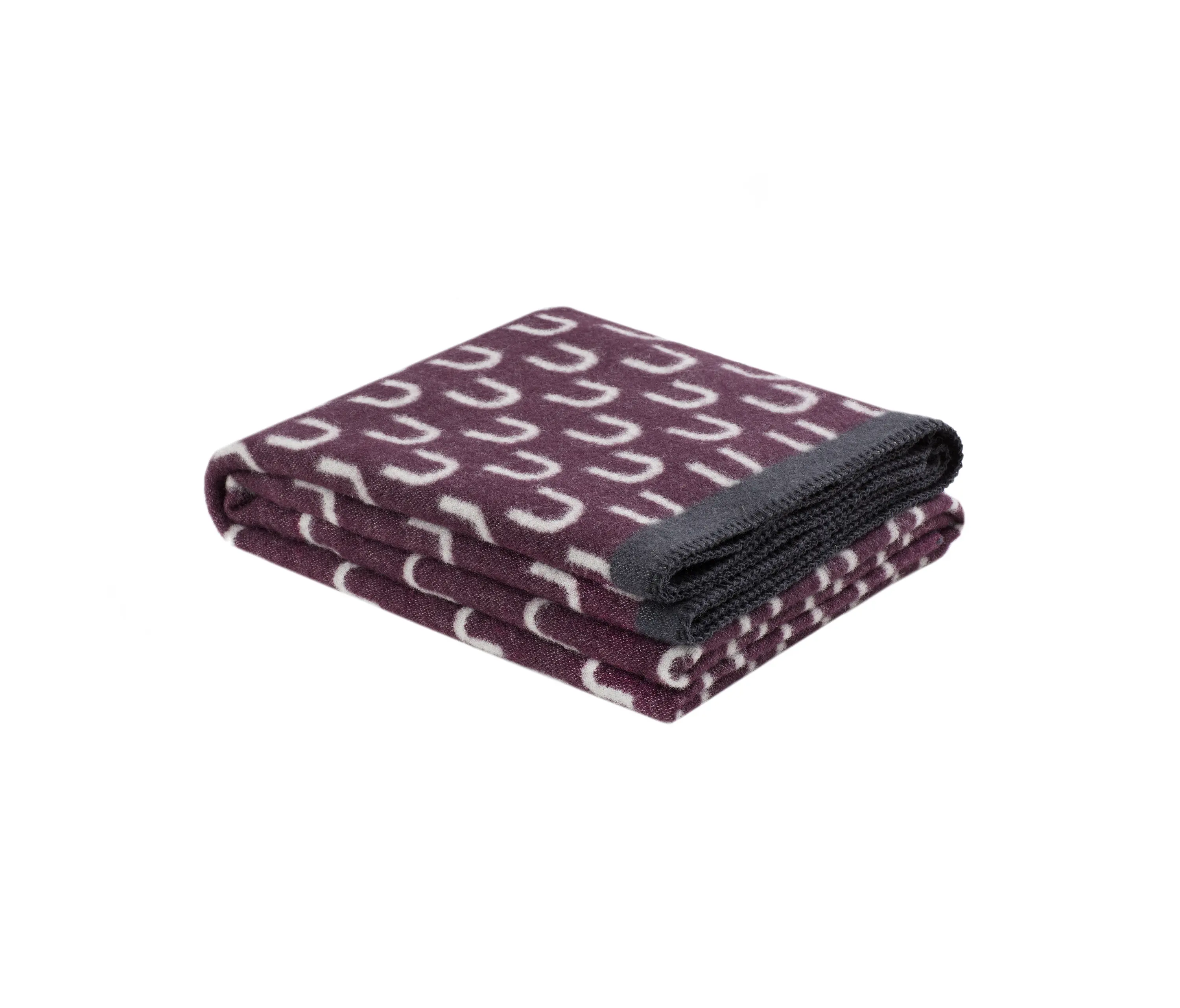 Hem Design Studio - Arch Throw Arch Aubergine/Grey