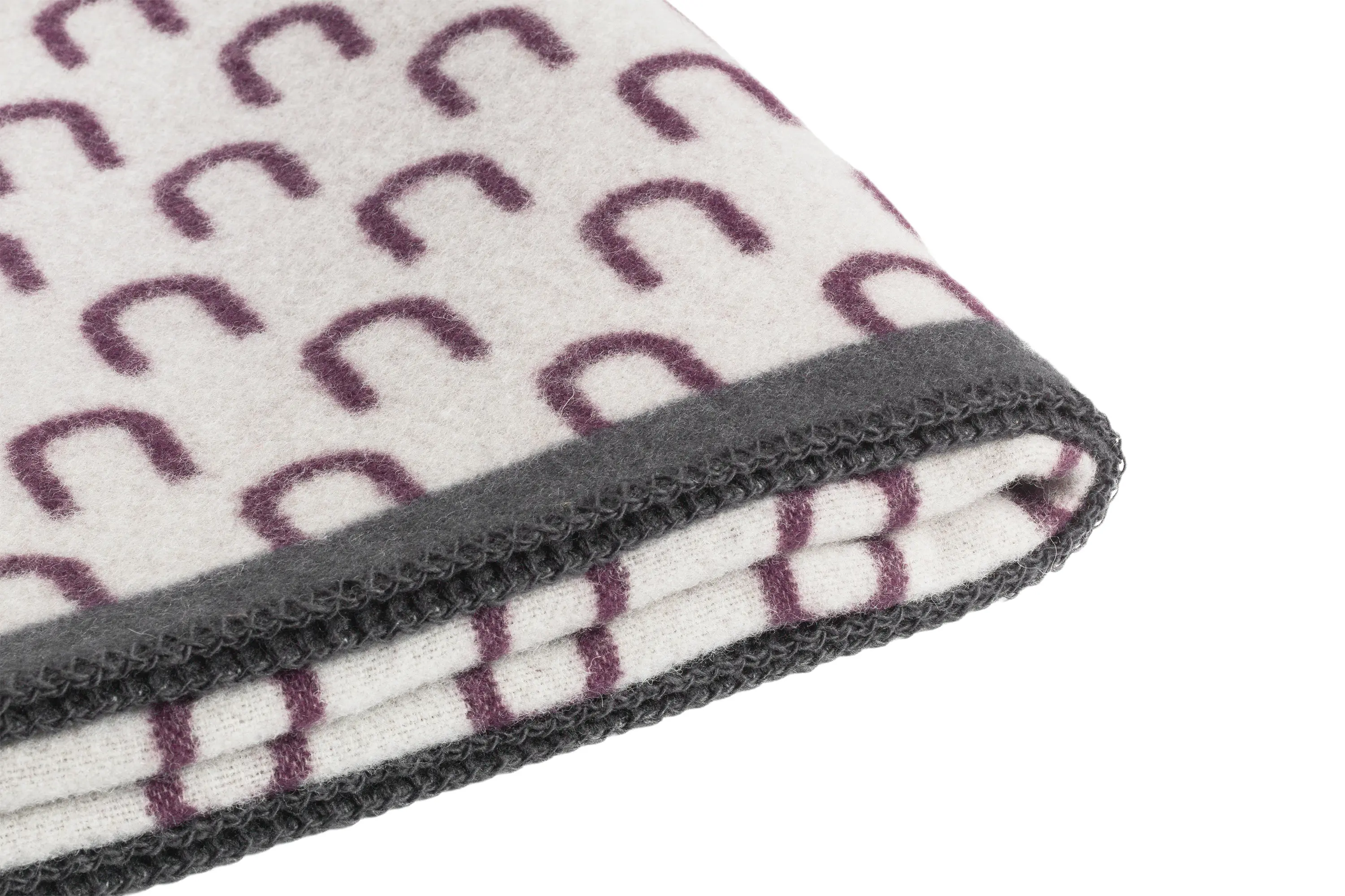 Hem Design Studio - Arch Throw Arch Aubergine/Grey