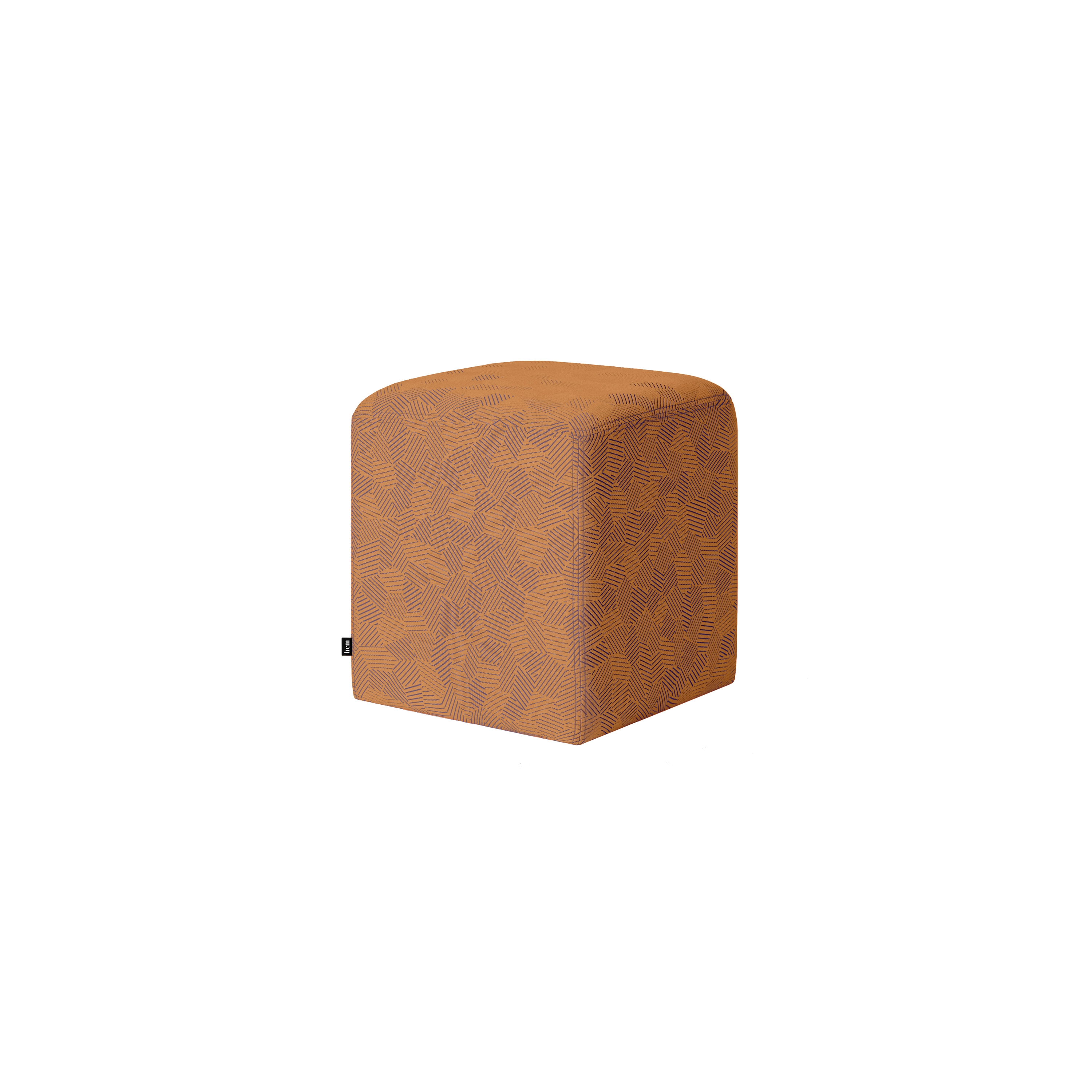 Bon Pouf Cube Ginger