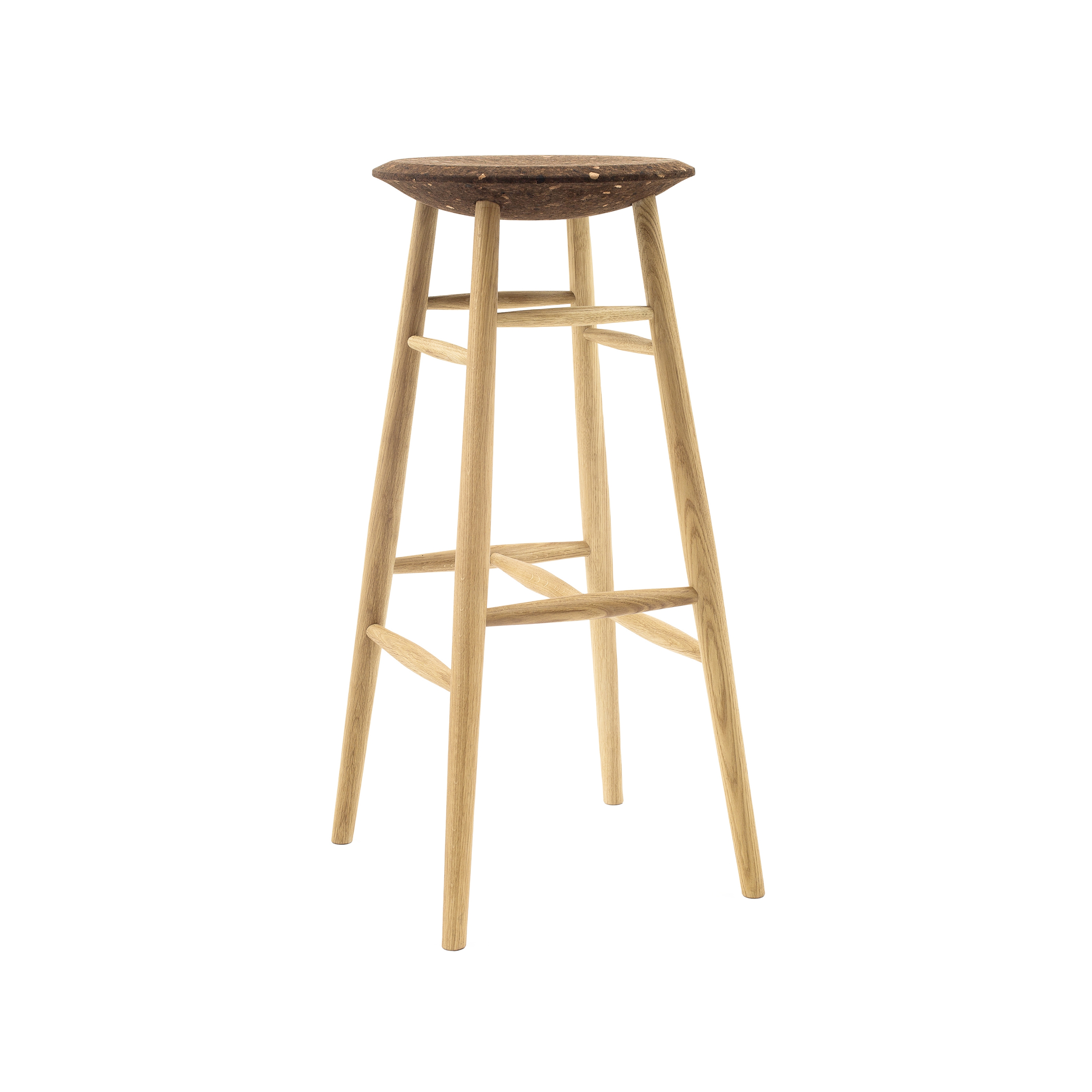 Drifted Bar Stool Dark Cork / Oak
