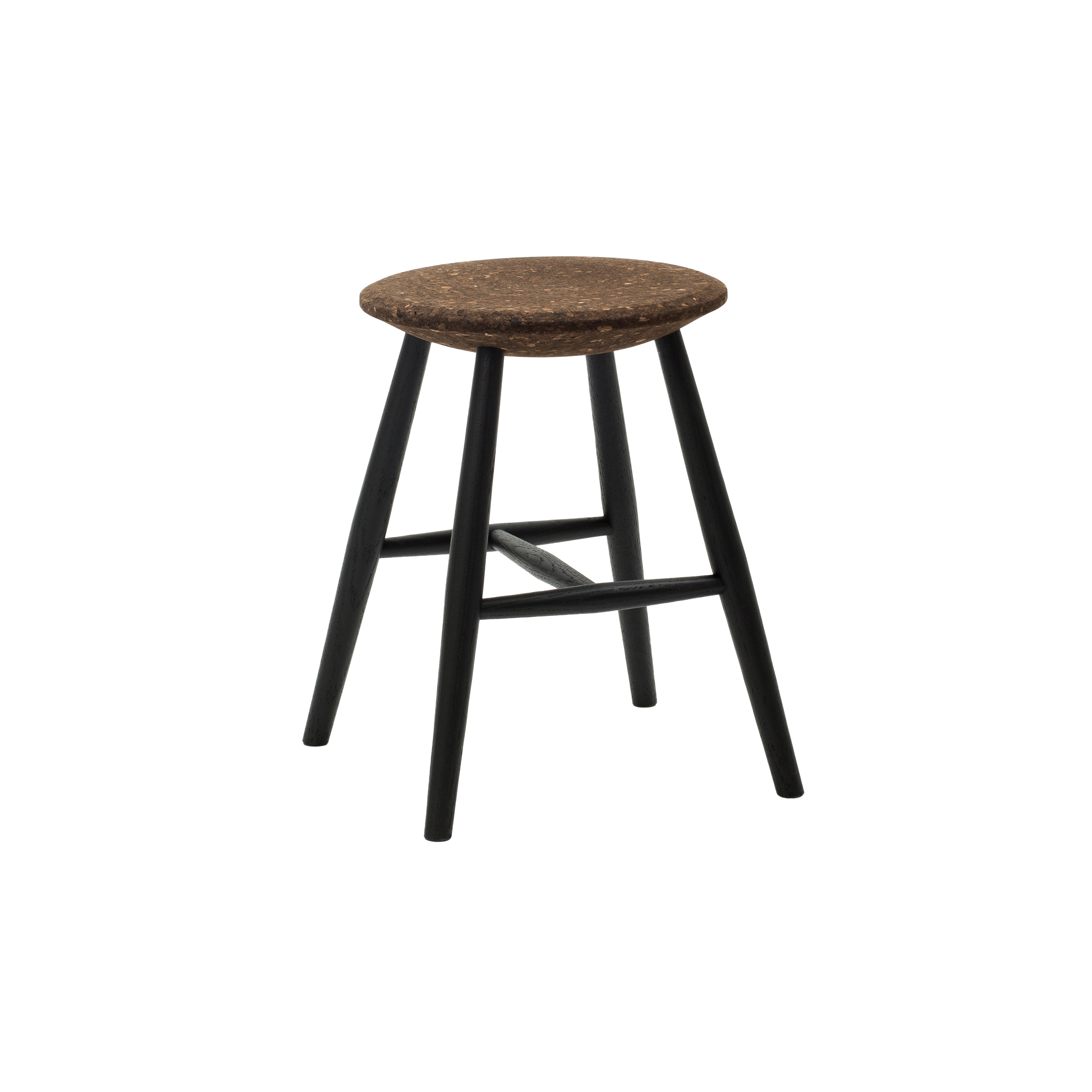 Display product Drifted Stool Dark Cork / Black from manufacturer Hem Design Studio