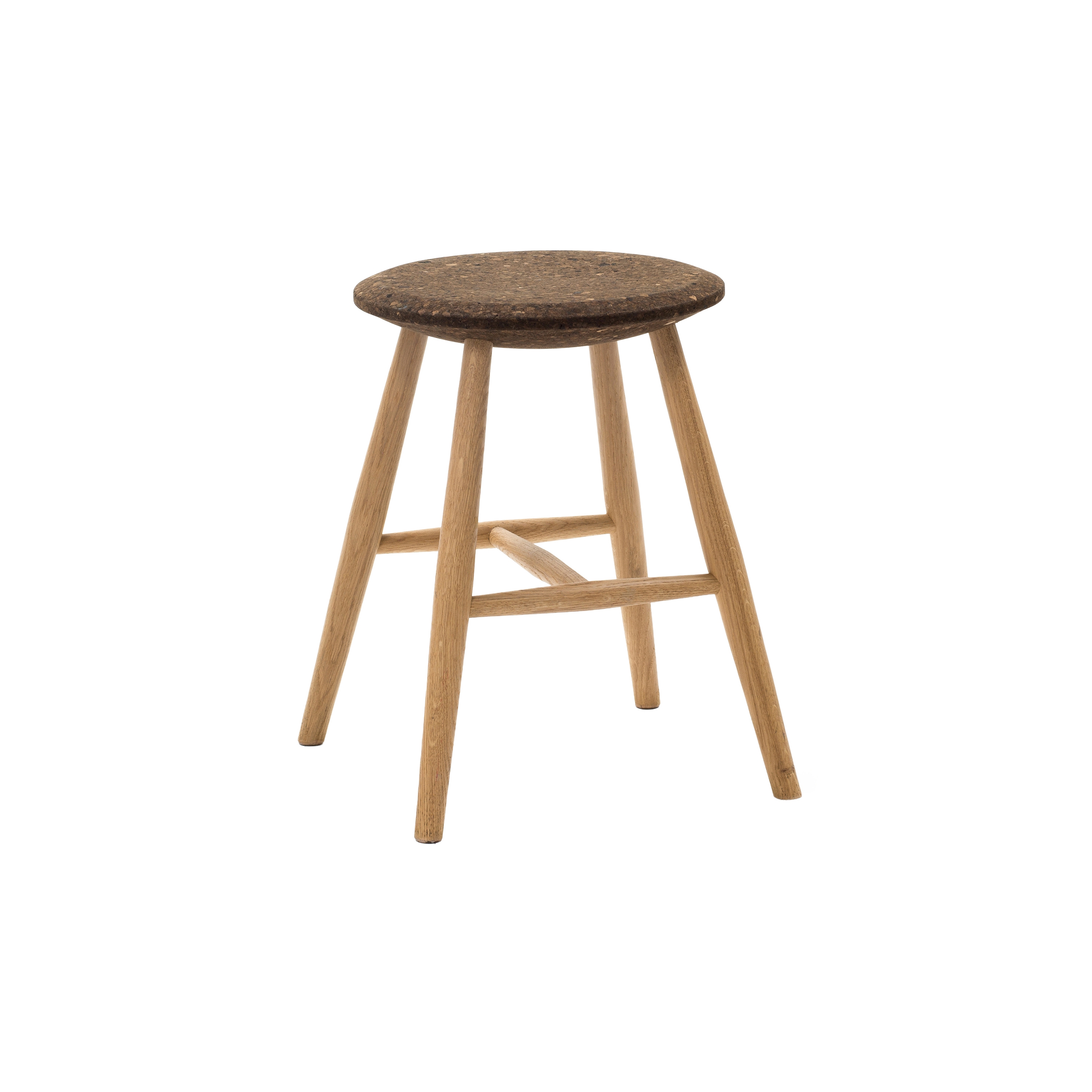 Drifted Stool Dark Cork / Oak