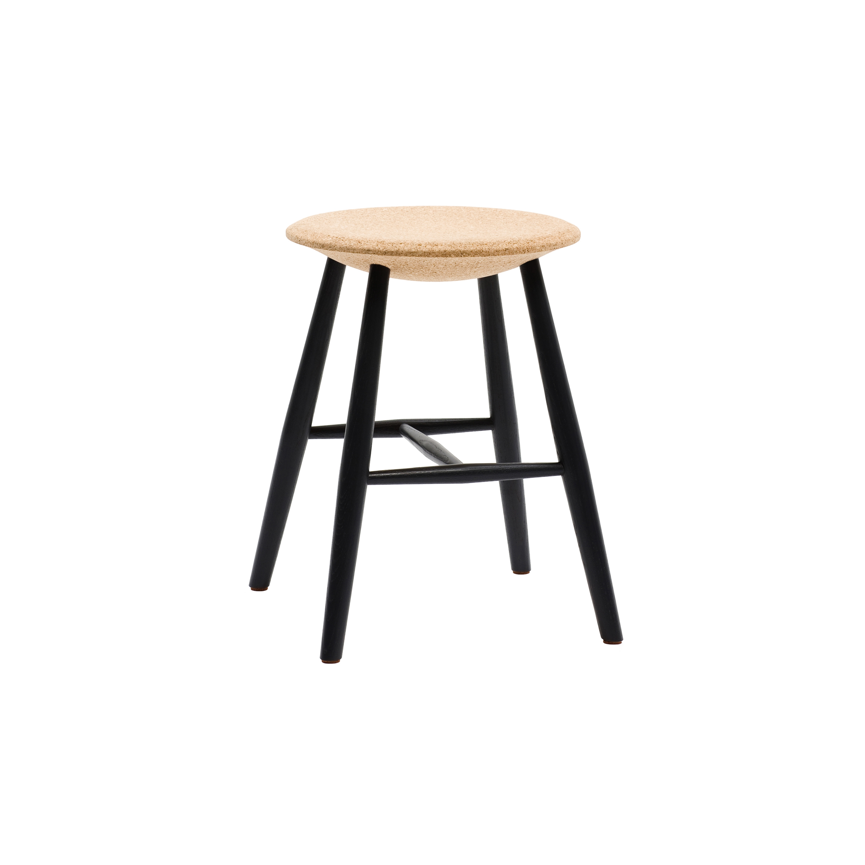 Drifted Stool Light Cork / Black