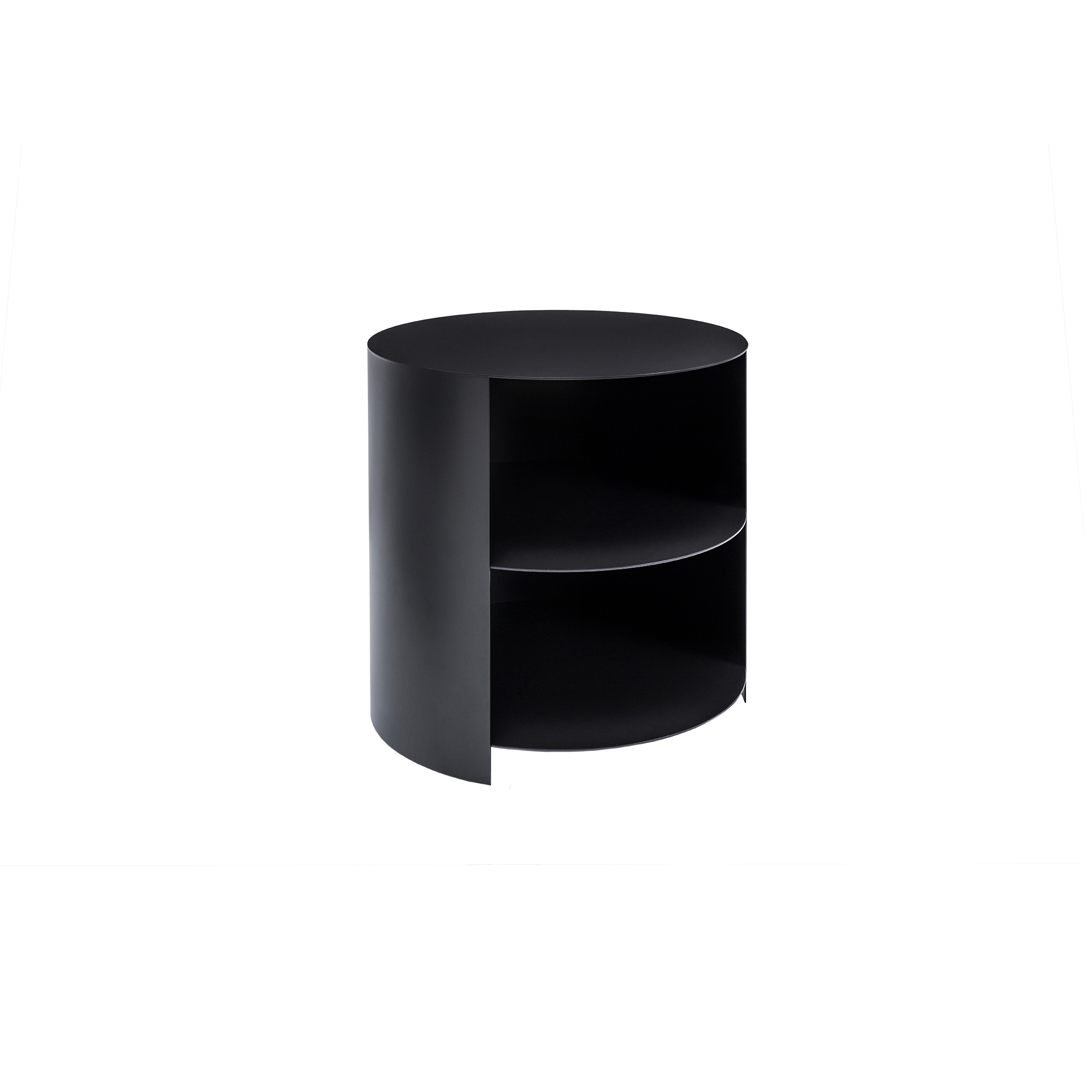 Hide Side Table Black