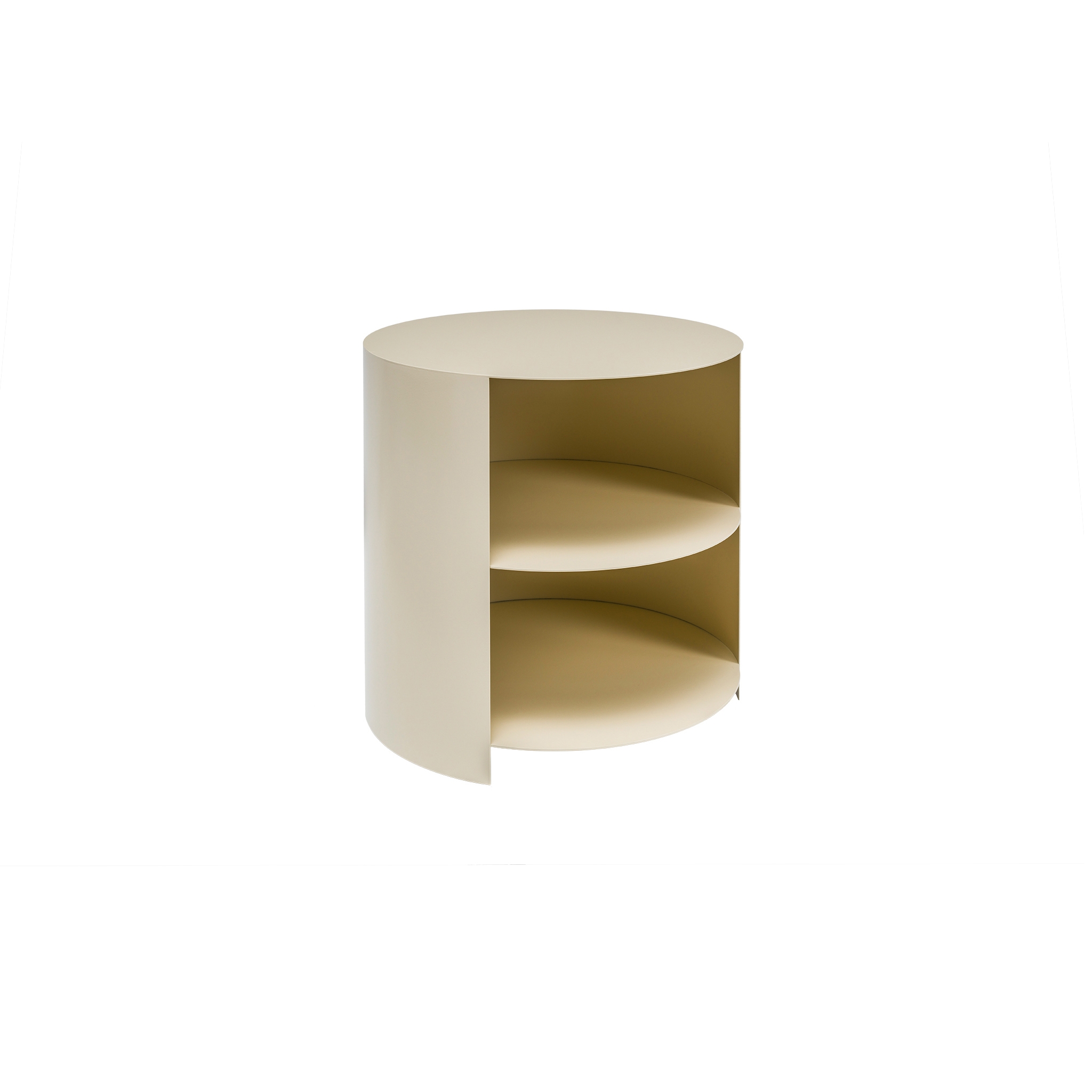 Hide Side Table Ivory