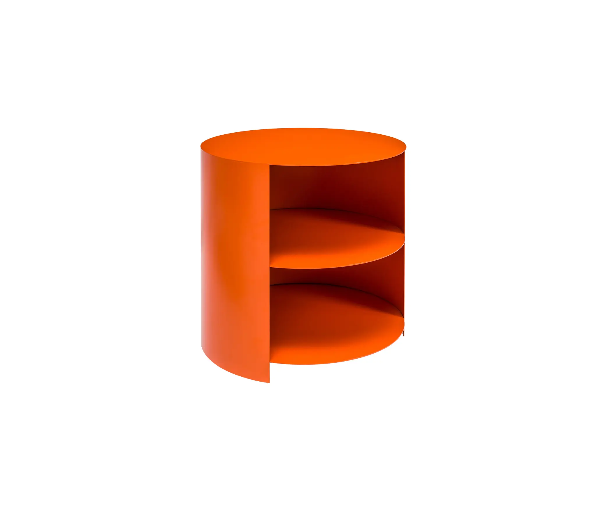 Hem Design Studio - Hide Side Table Bright Orange