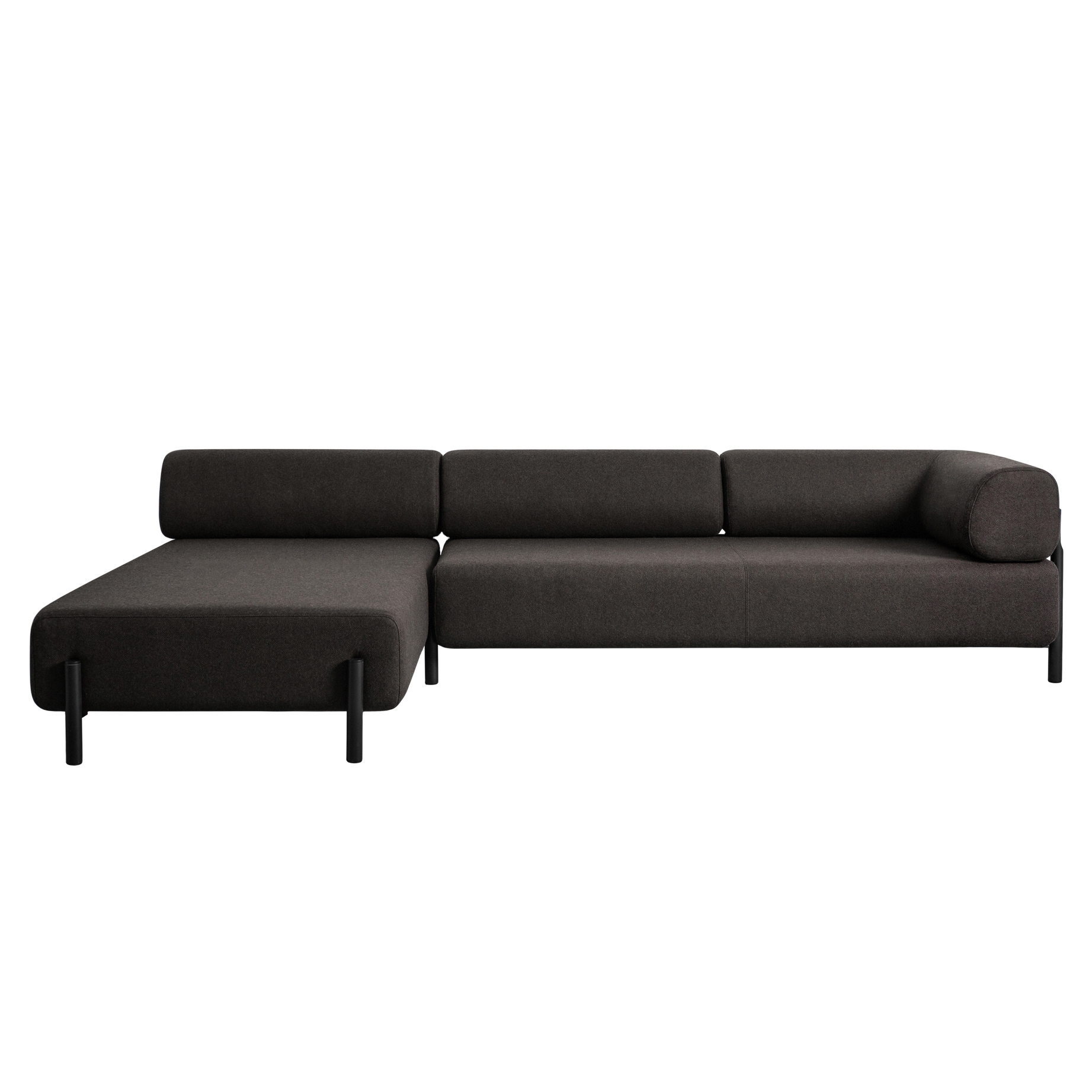 Palo Modular 2-Seater Chaise Left Brown-Black