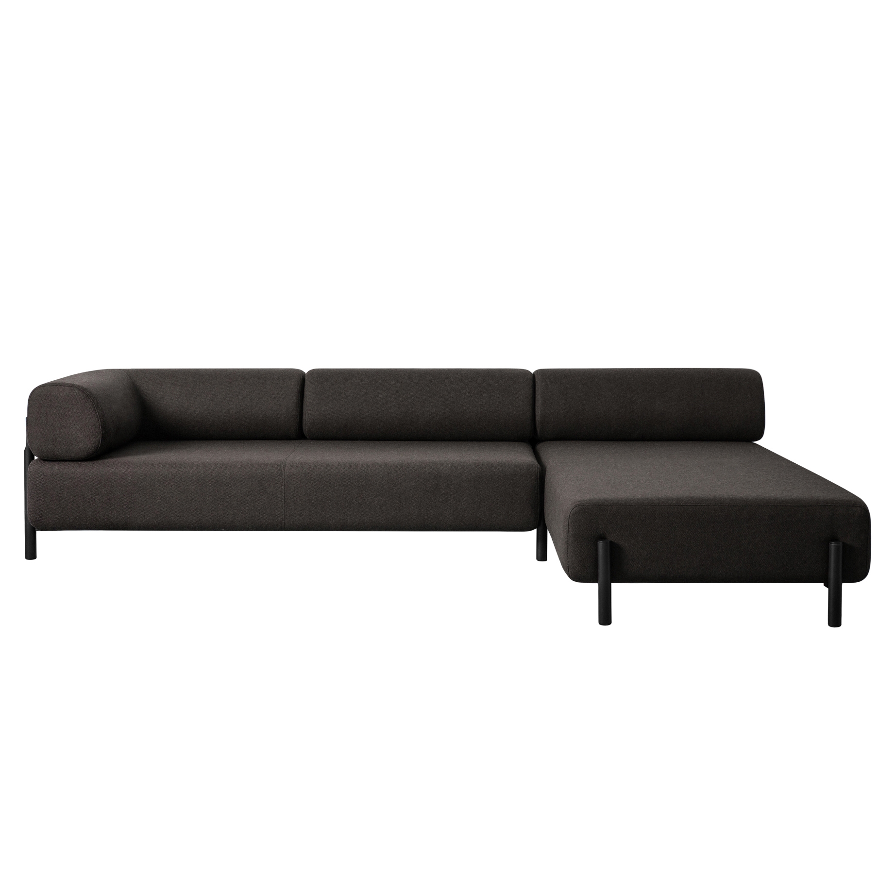 Palo Modular 2-Seater Chaise Right Brown-Black