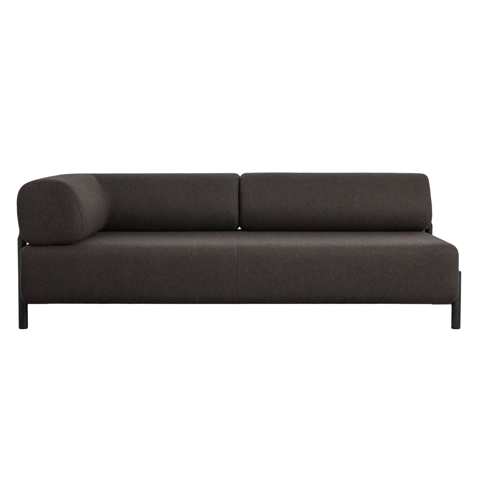 Palo Modular Corner Sofa Left Brown-Black