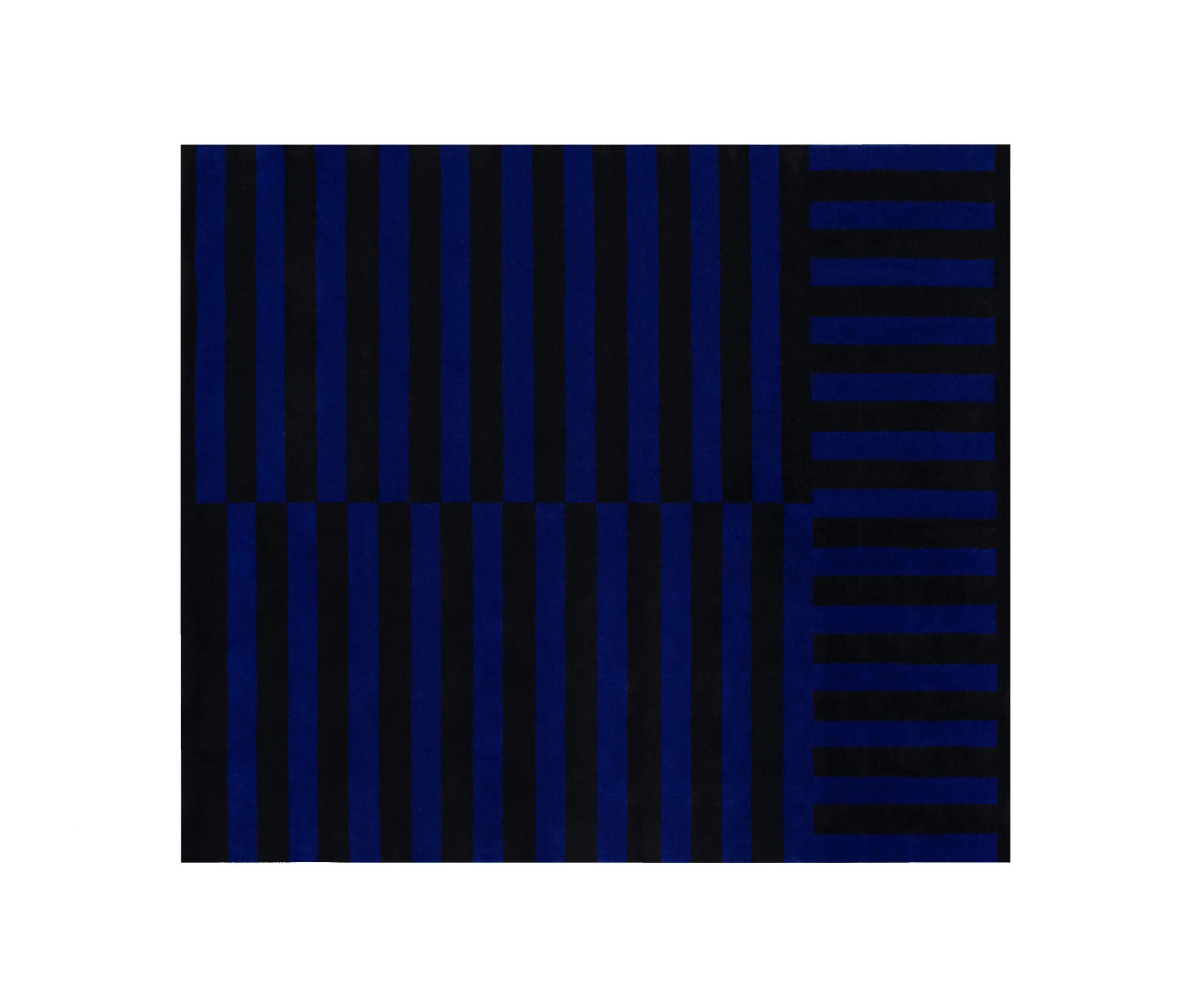 Hem Design Studio - Stripe Rug Cobalt