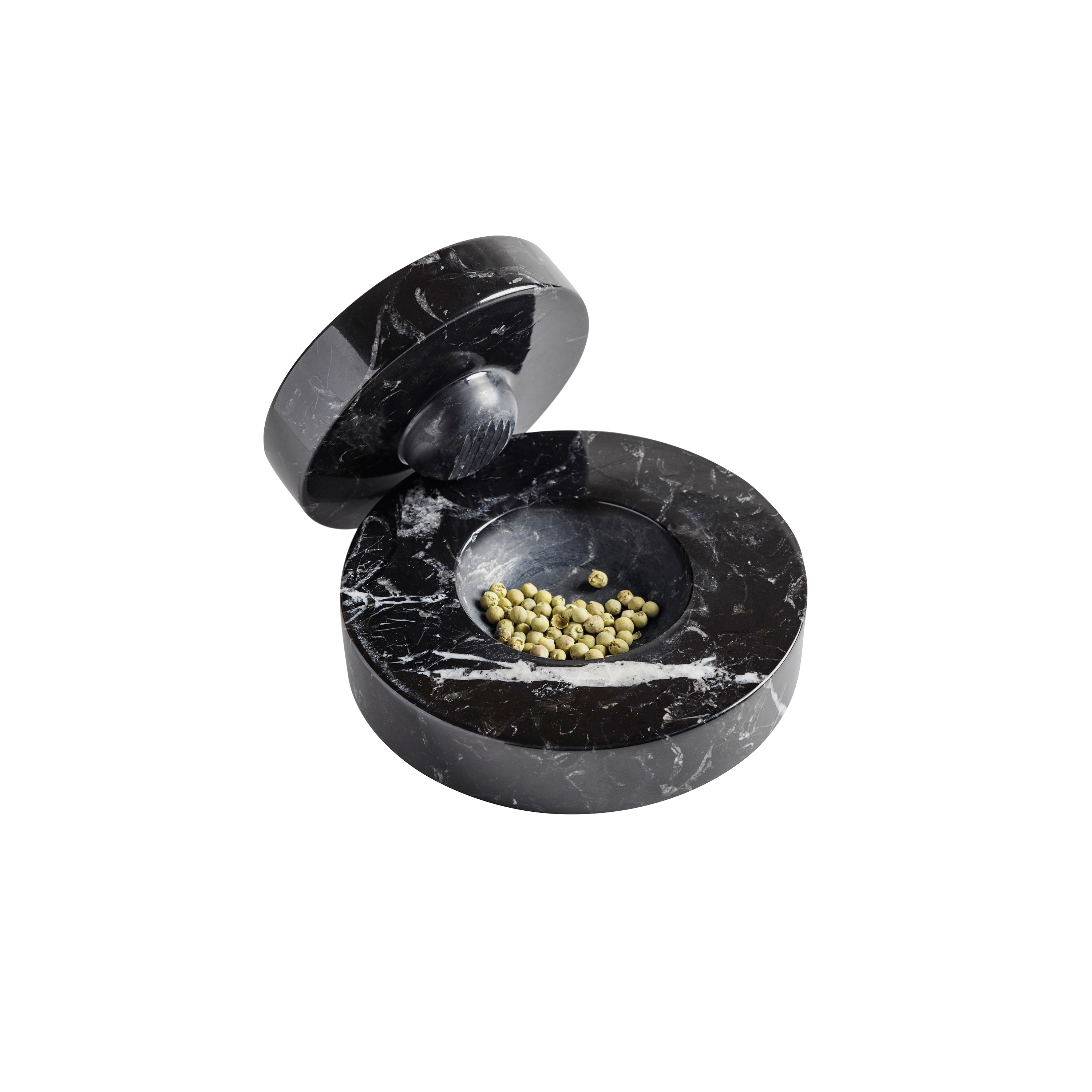 Table Mortar Nero Marquina