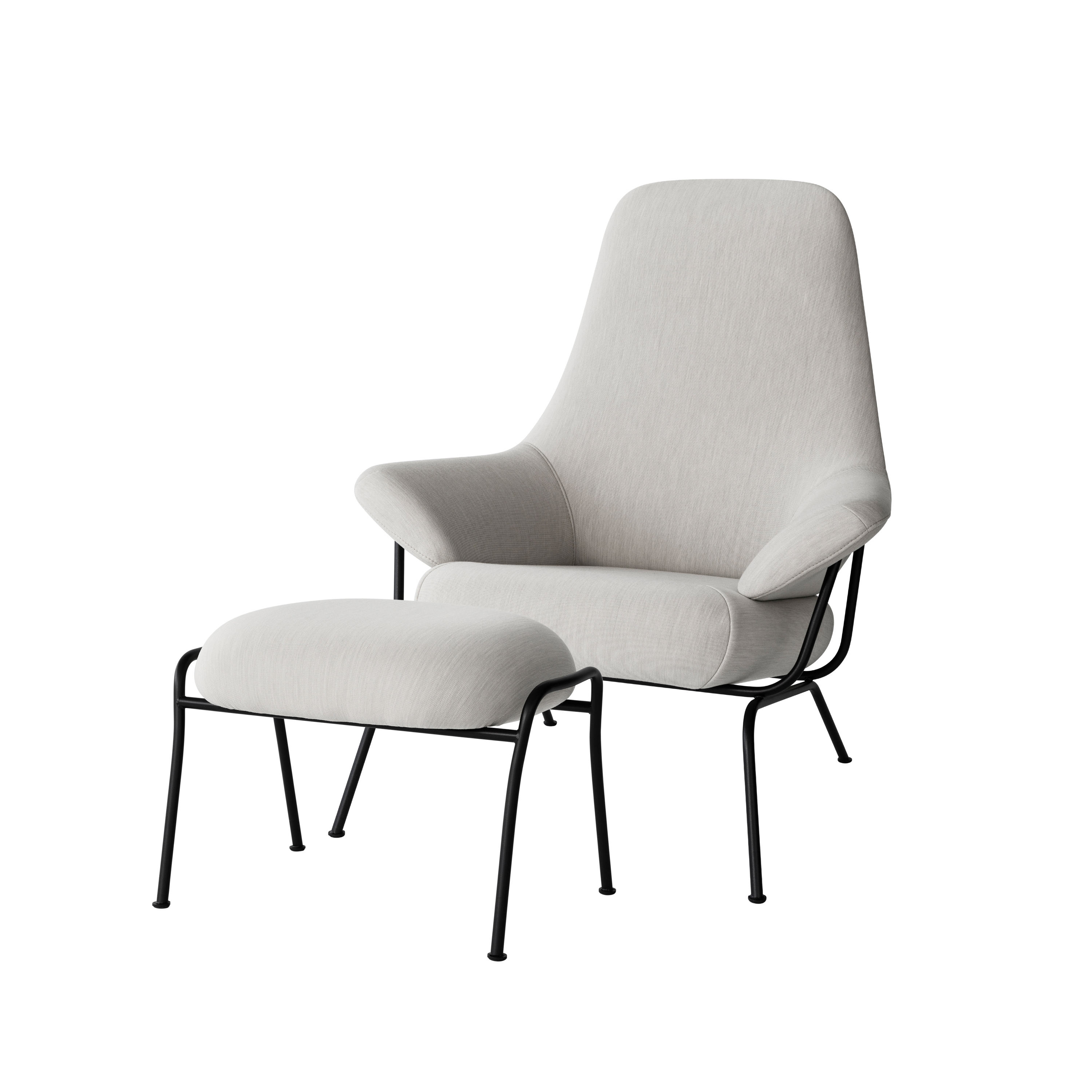 Hai Chair Shell + Ottoman