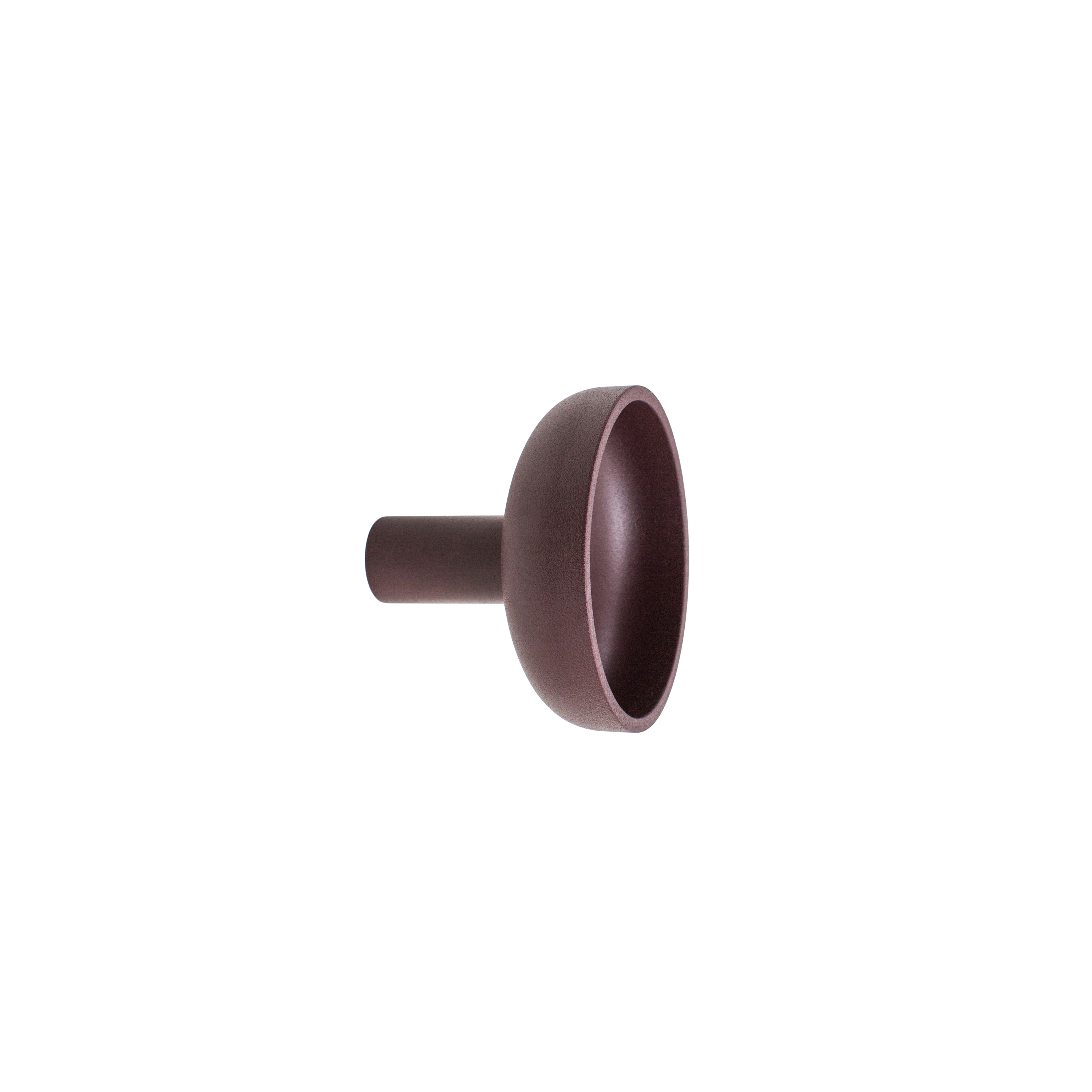 Punched Metal Hook Small Aubergine