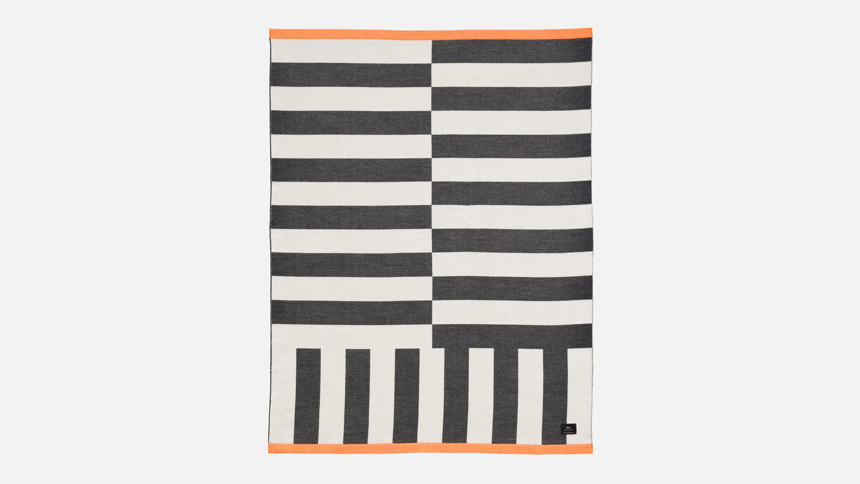 Hem Design Studio - Stripe Throw Black/White