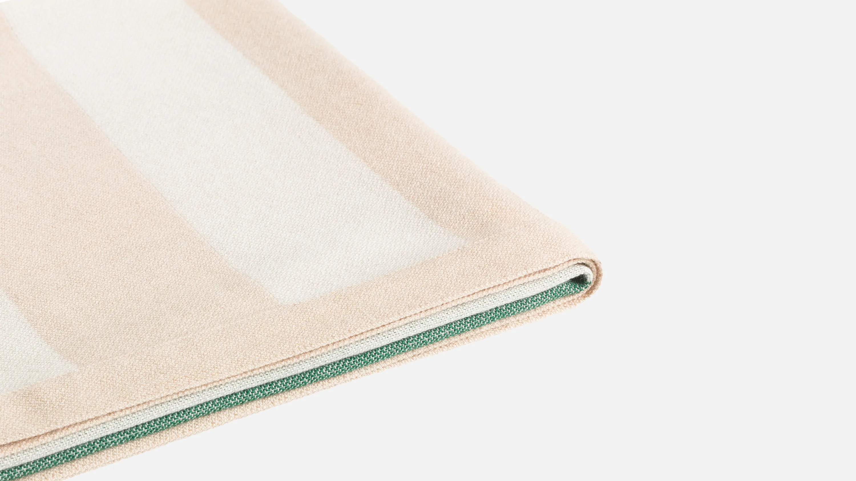 Hem Design Studio - Stripe Throw Green/Cream