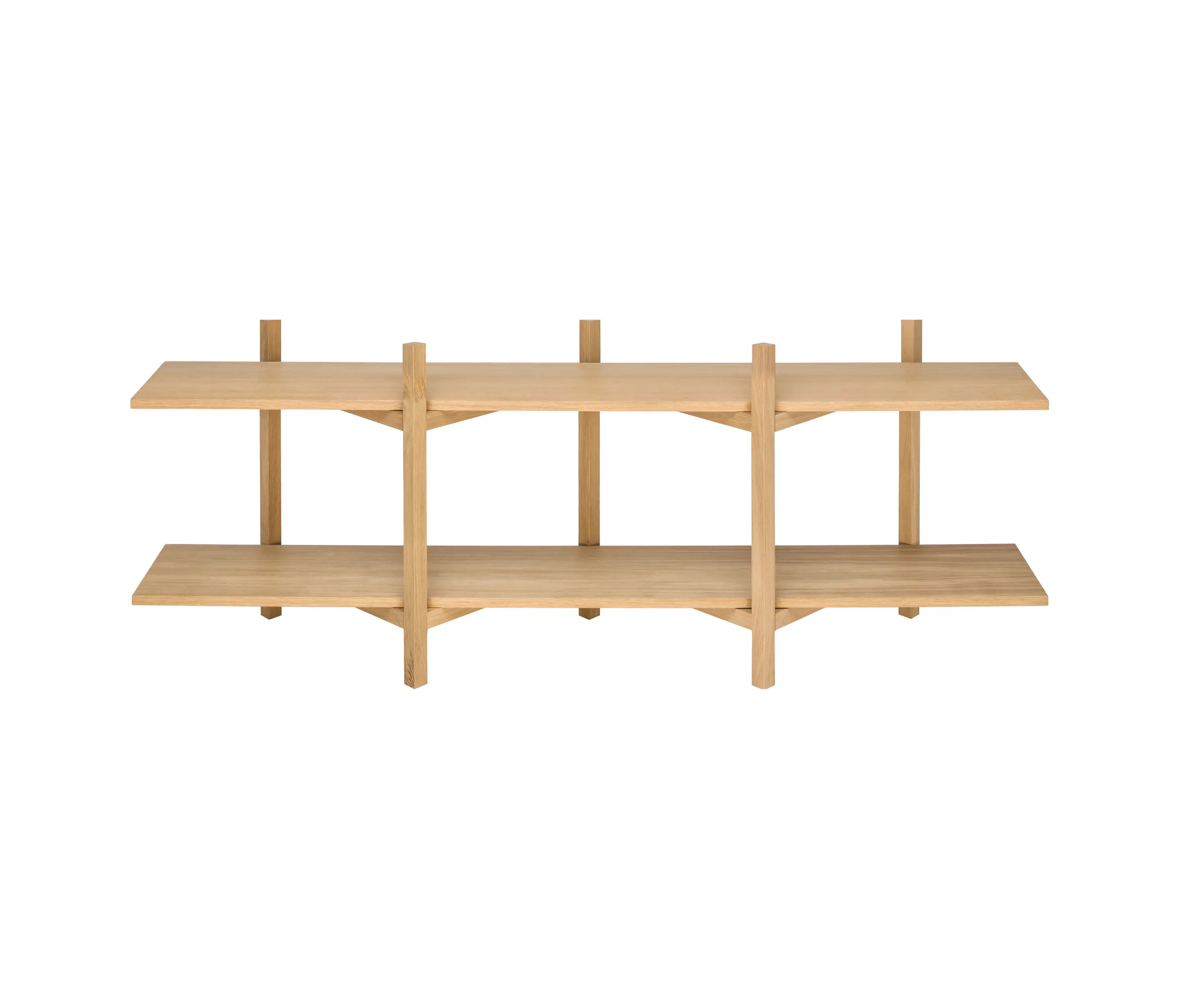 Hem Design Studio - Zig Zag Media Shelf Oak