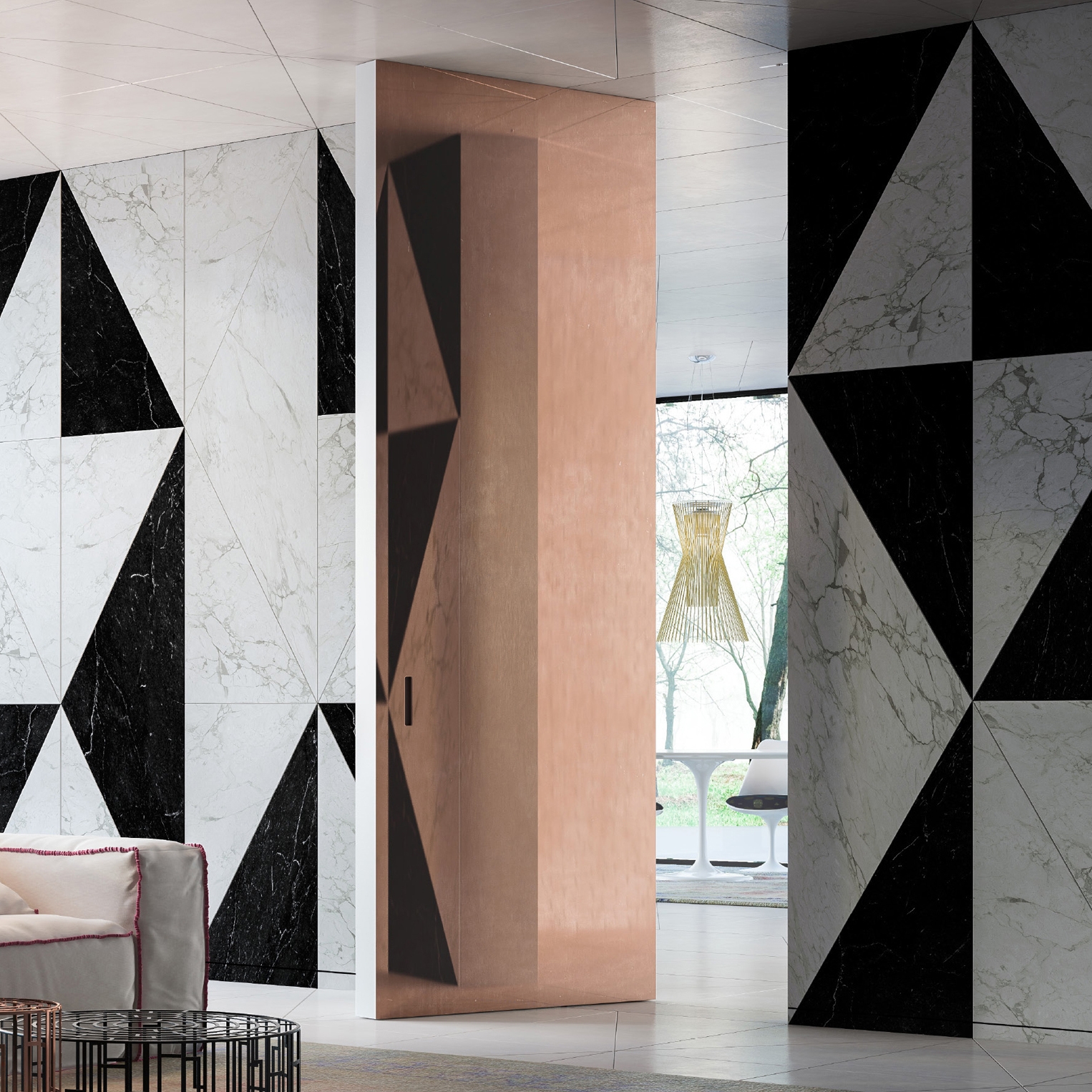 Display product System M | Marble Stone Pivot Door from manufacturer FritsJurgens