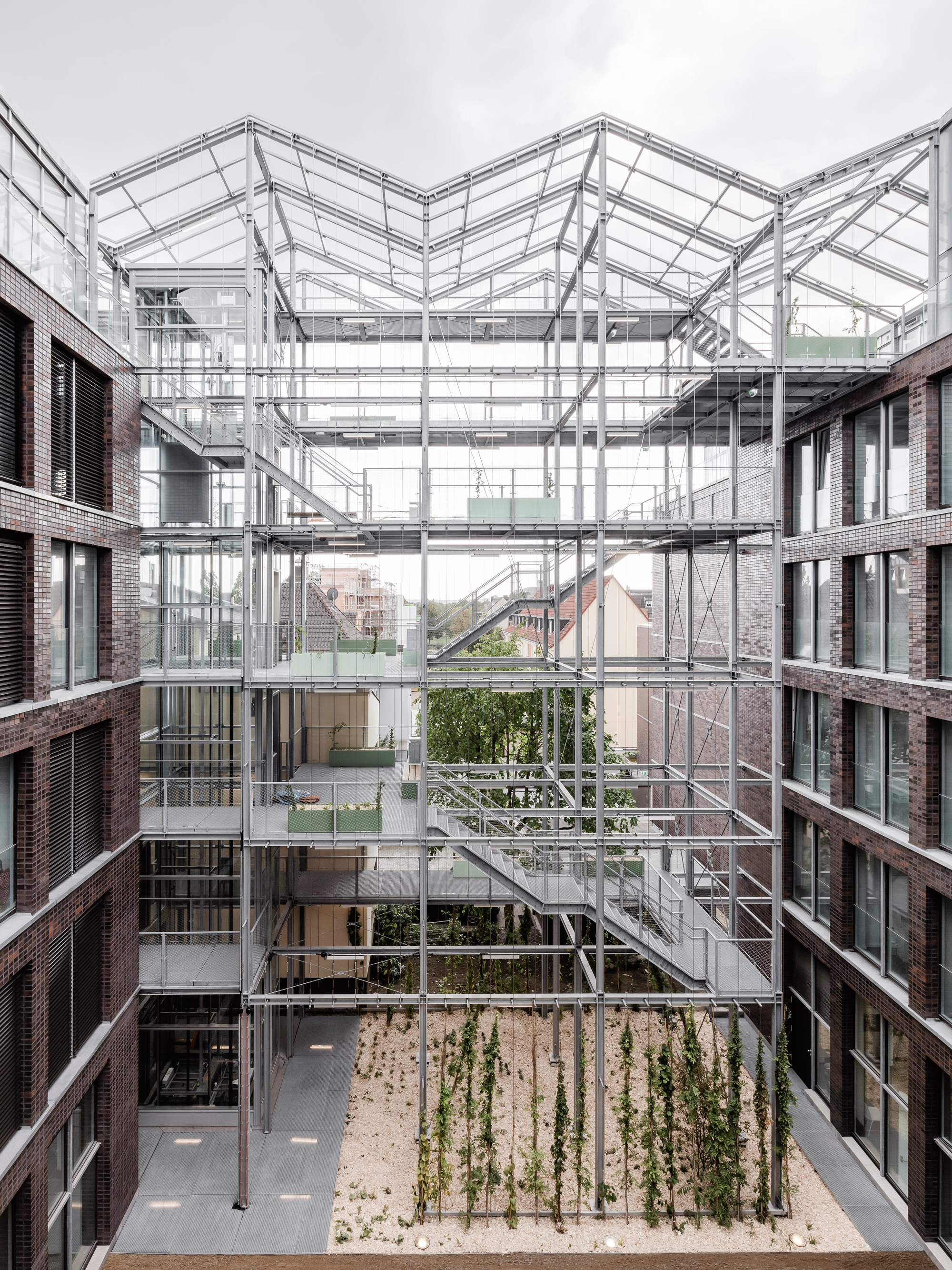 Leggi sul progetto Administration Building with Rooftop Greenhouse