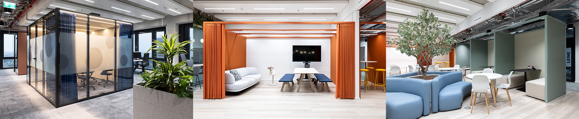 Leer sobre el proyecto Flexible Room-in-Room Systems for a Modern Working Environment: Veolia EDGE HafenCity