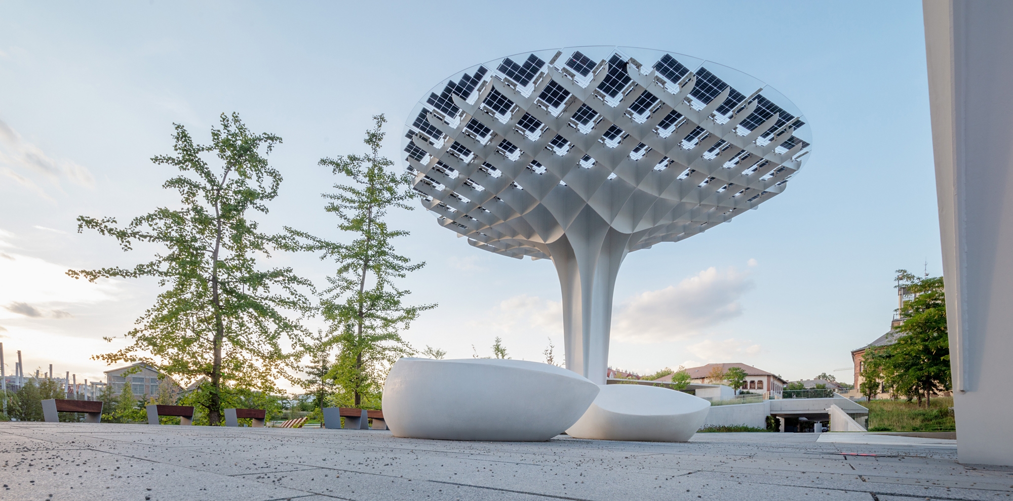 Read about project A green park filled with concrete furniture – Millenáris Széllkapu, Budapest