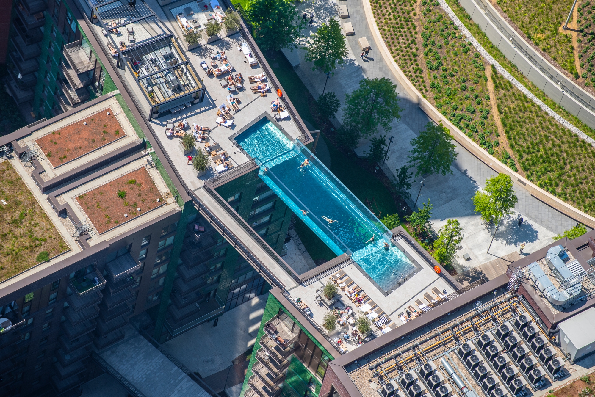 Read about project Sky Pool Embassey Gardens