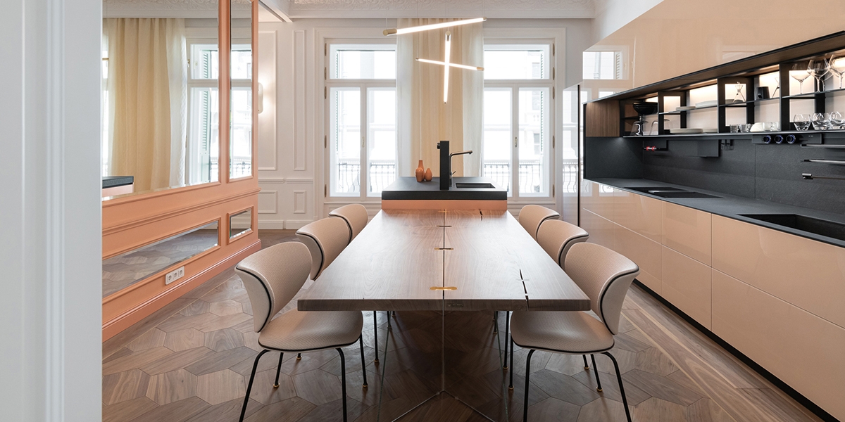 Leggi sul progetto Cucine Valcucine in uno showflat a Budapest, Ungheria