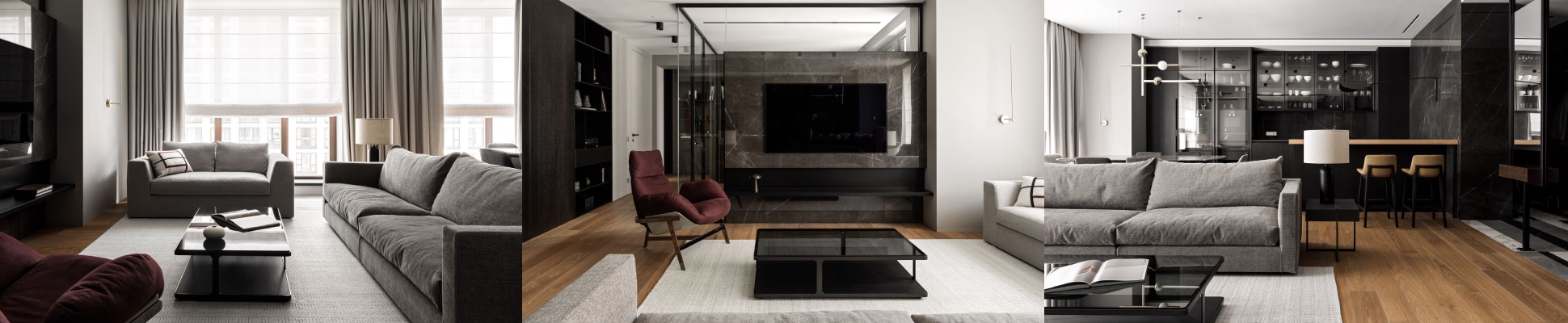 Read about project Minimalist apartment with glass cube inside