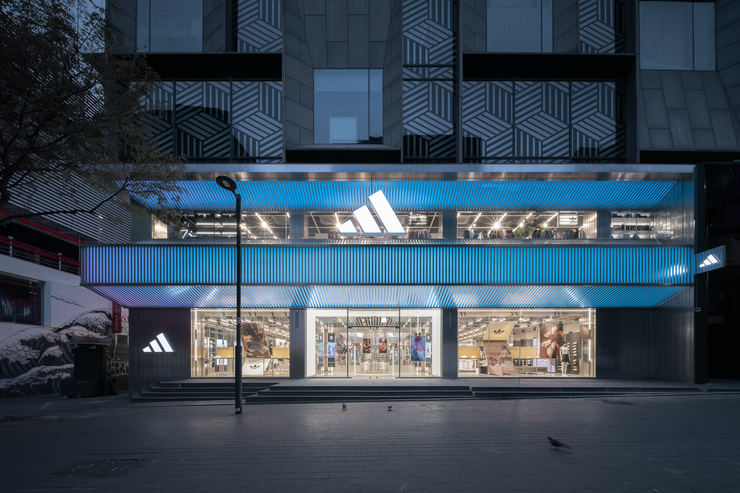 Lire à propos du projet adidas Asia Pacific Flagship Seoul