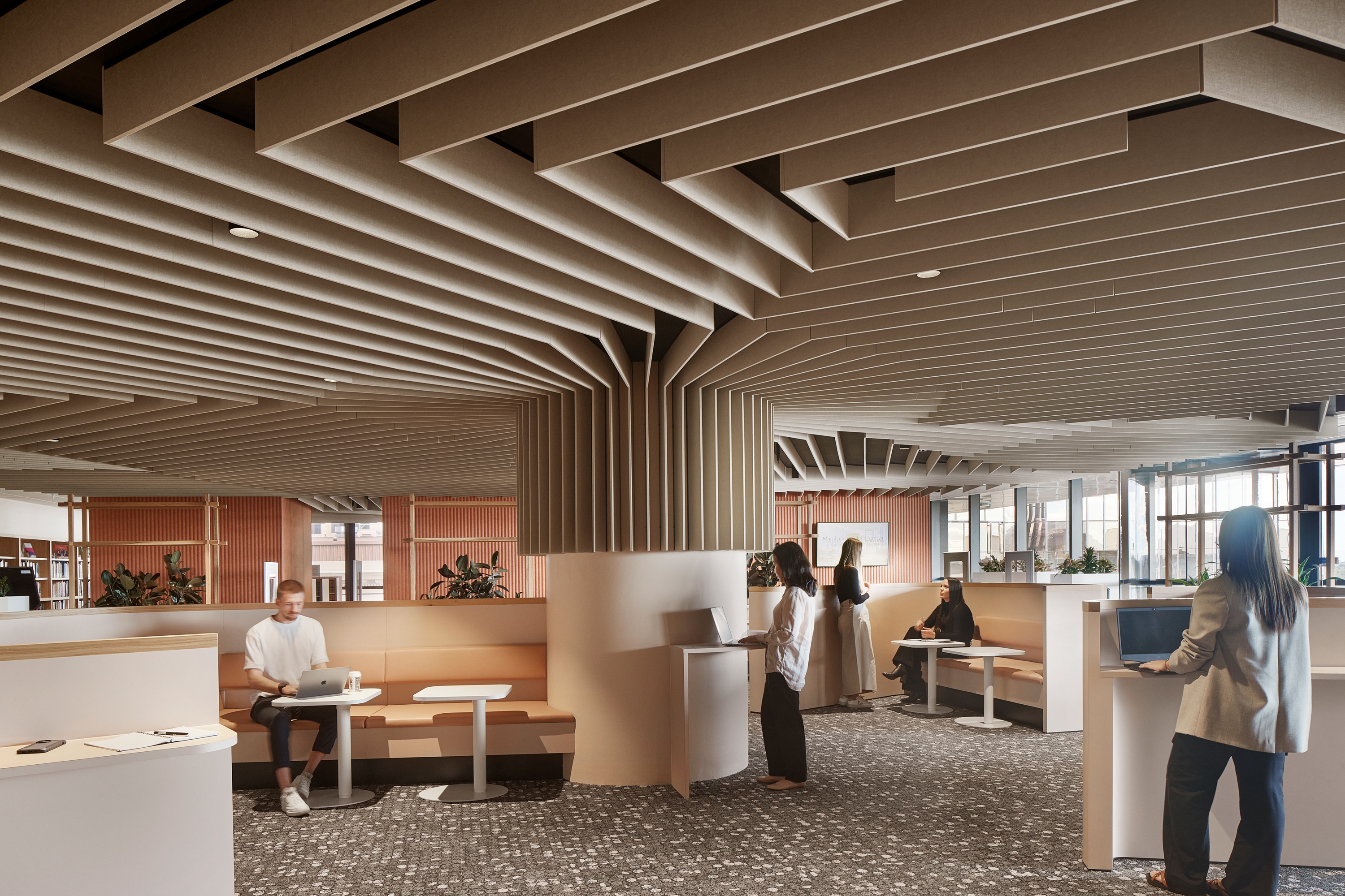 Read about project Acoustic ceiling maze at Flinders Uni Festival Tower