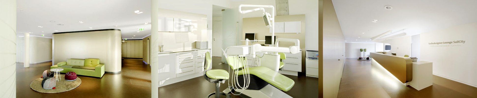 Erfahre mehr über das Projekt Zahnarztpraxis »smiledesigner-Lounge SailCity«