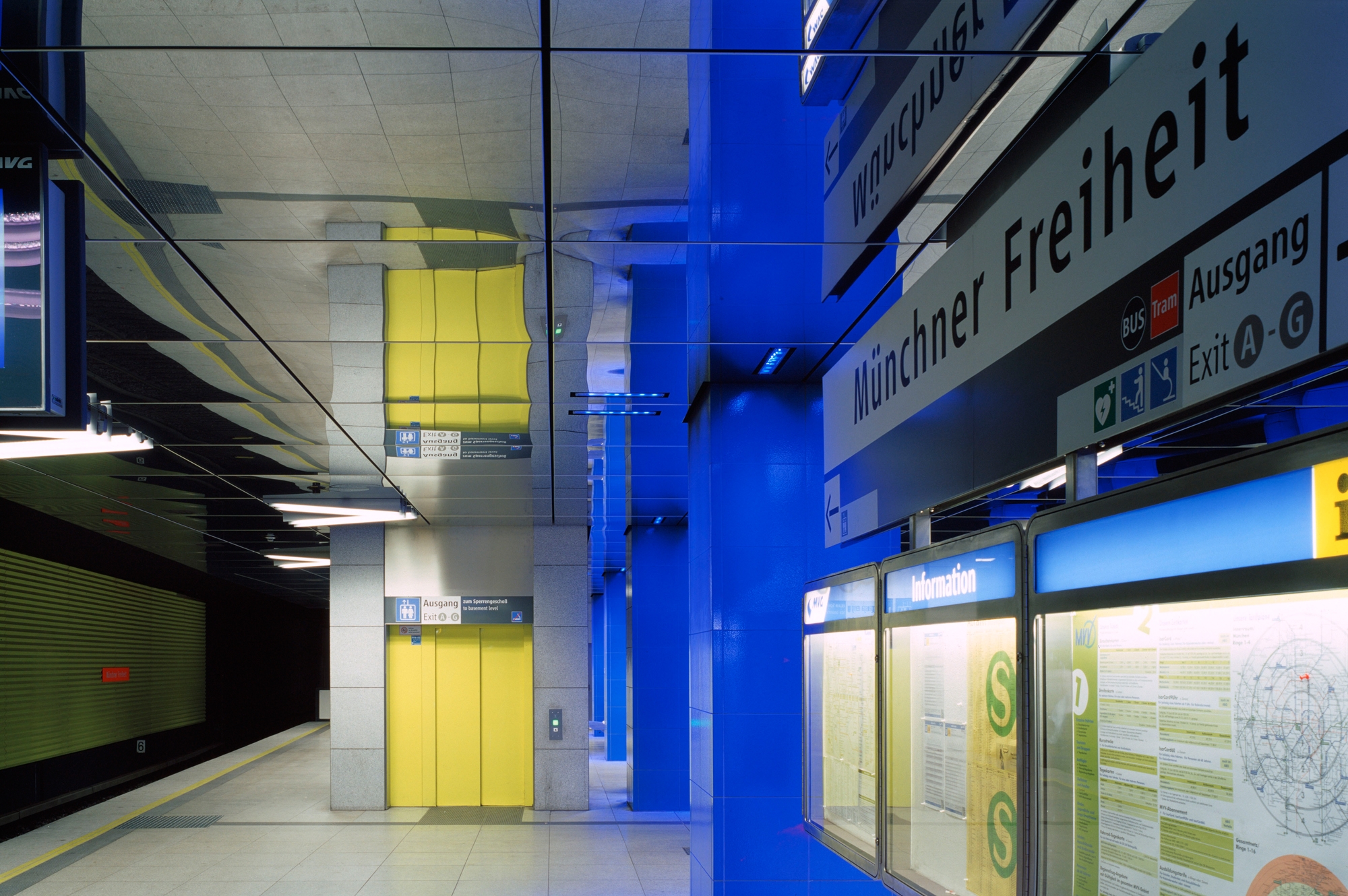 Leer sobre el proyecto Münchner Freiheit subway station