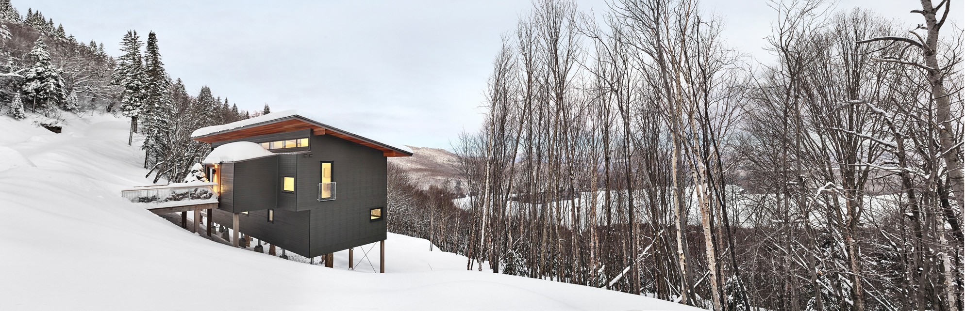 Read about project Laurentian Ski Chalet