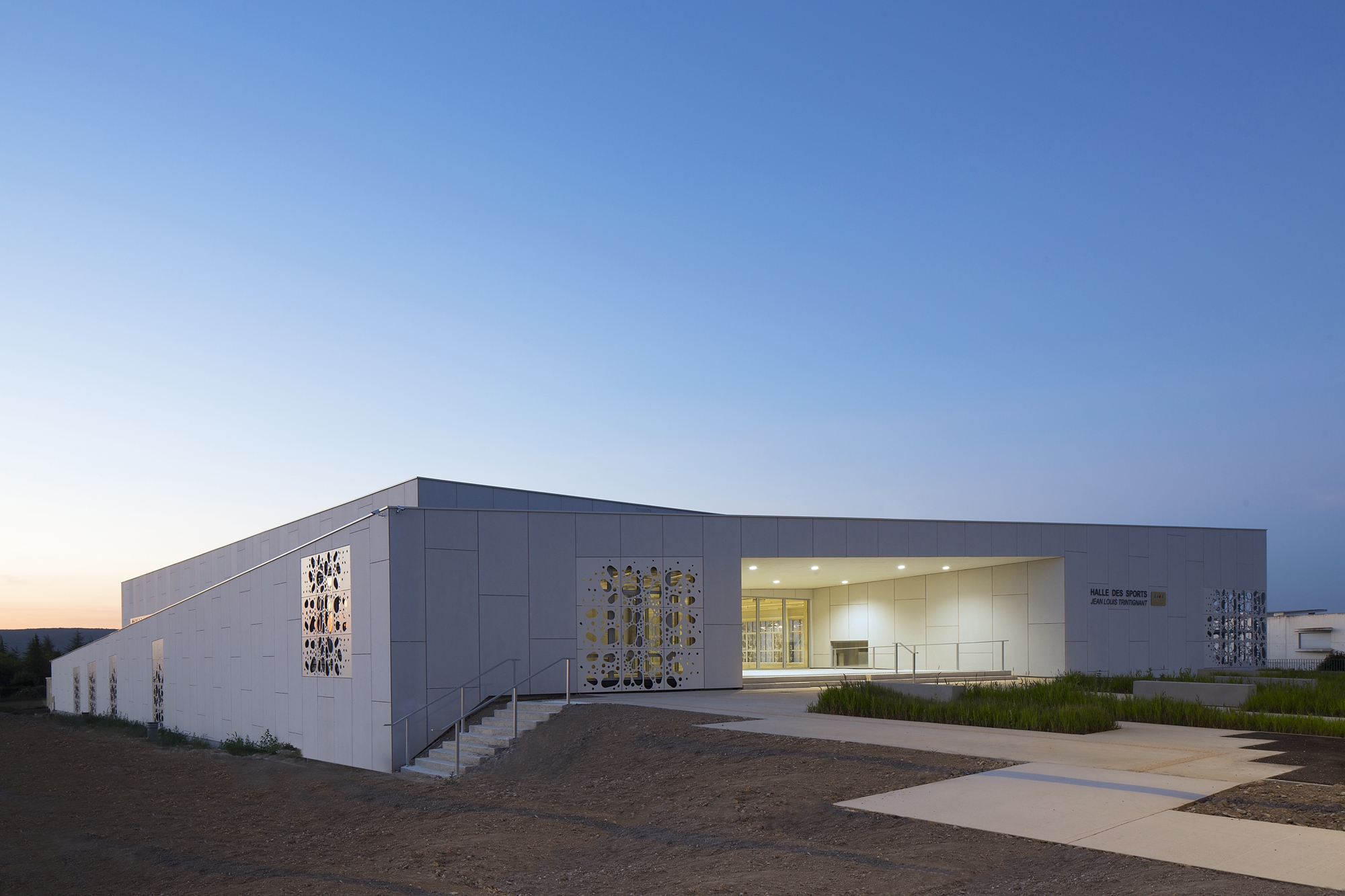 Read about project Sports Hall of the Jean-Louis Trintignant Middle School