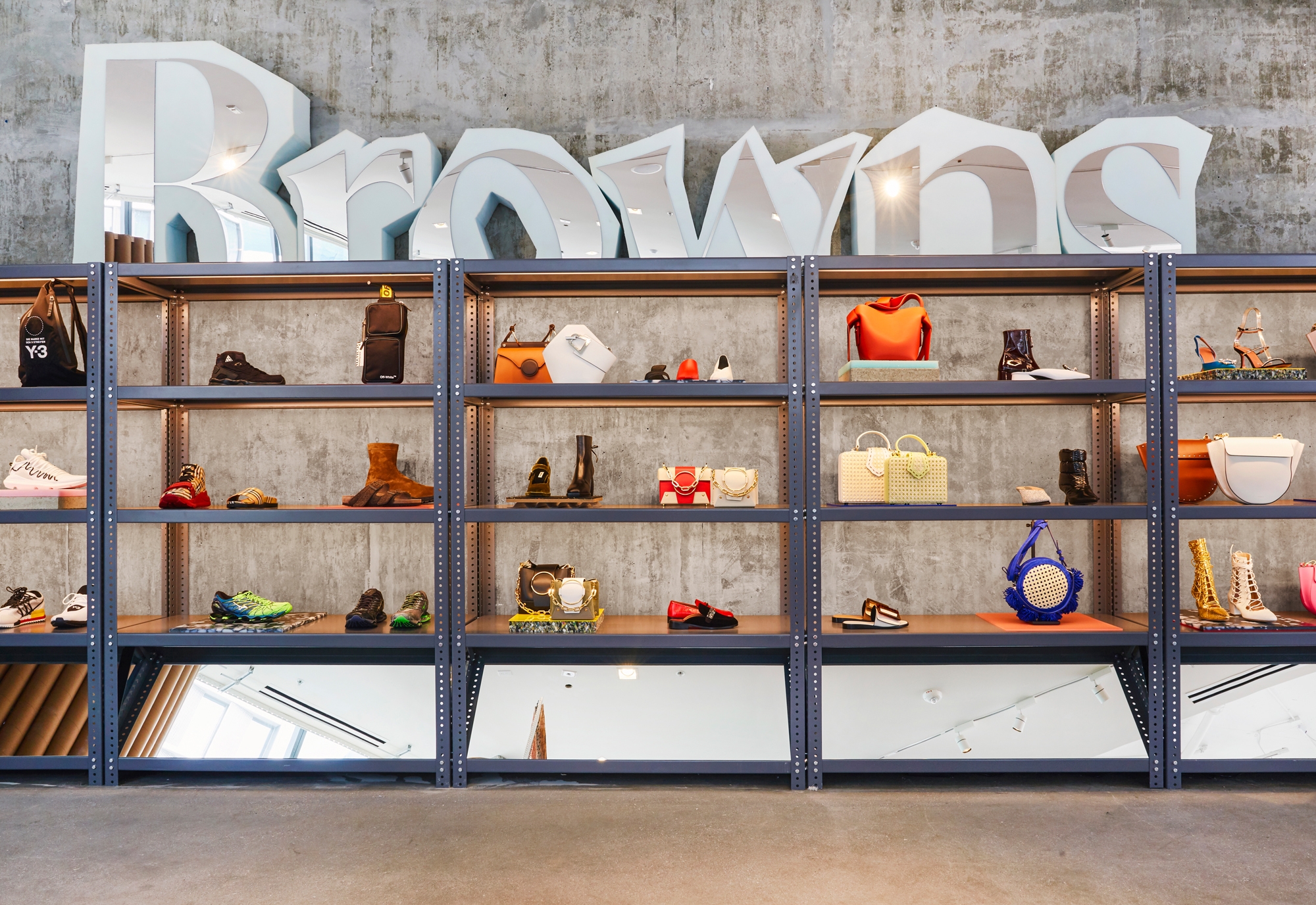Brinkworth's design imbues the Browns Fashion LA Pop-Up with flexibility and a sense of excitement. Photos: Erik Melvin