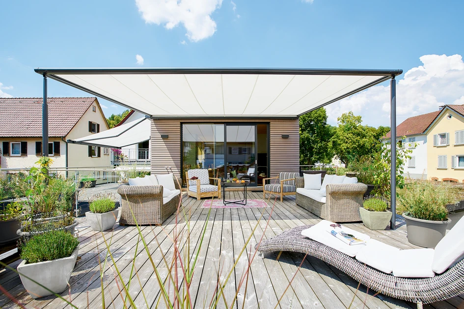 markilux Pergola: there’s no need to worry about the wind and weather with this awning for open spaces