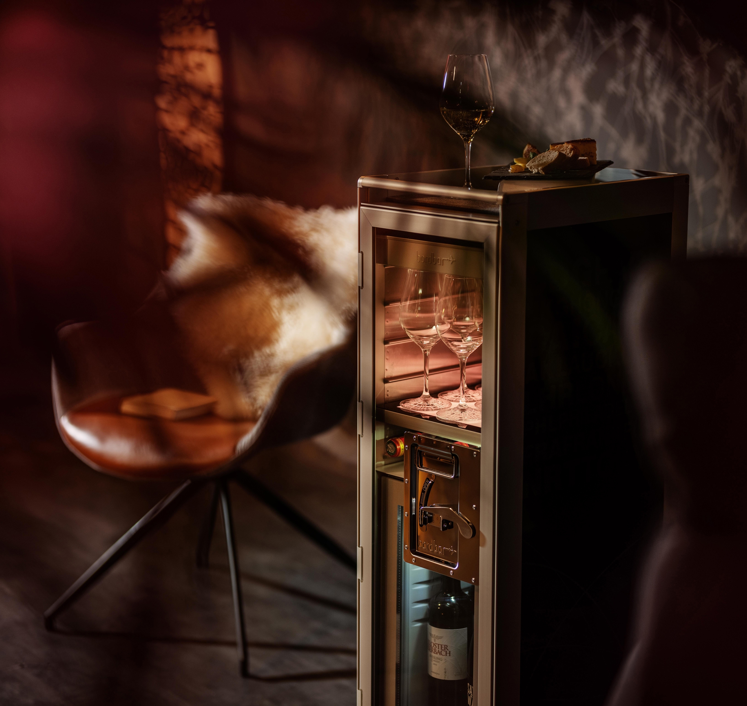 The right stuff. A well-kept house bar is an essential part of a perfectly furnished household. So why not try a system that has proven its worth in flight operations for 50 years?