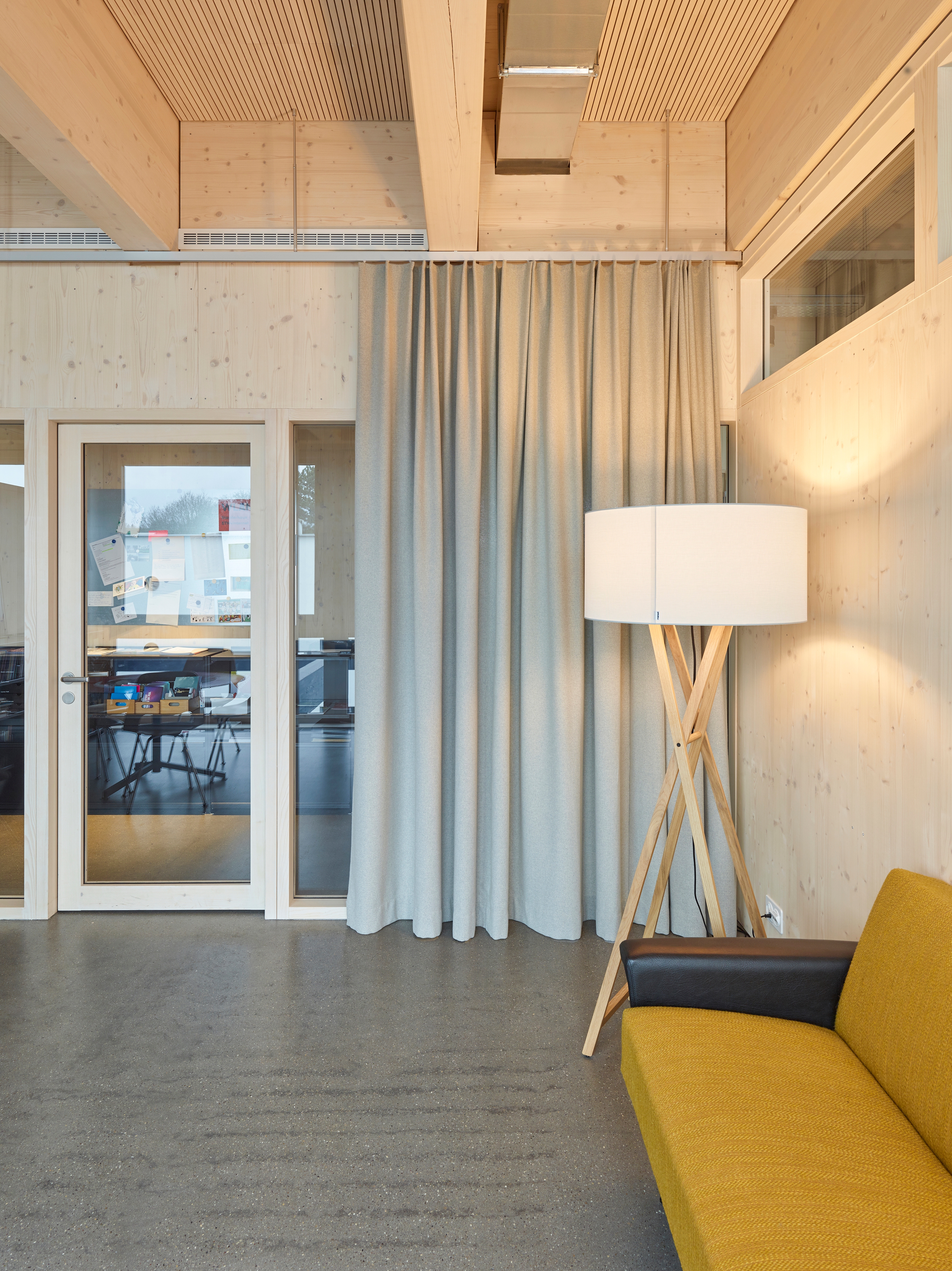 Curtain fabric ALEX in the office spaces is influential to the pleasant acoustics in the meeting room