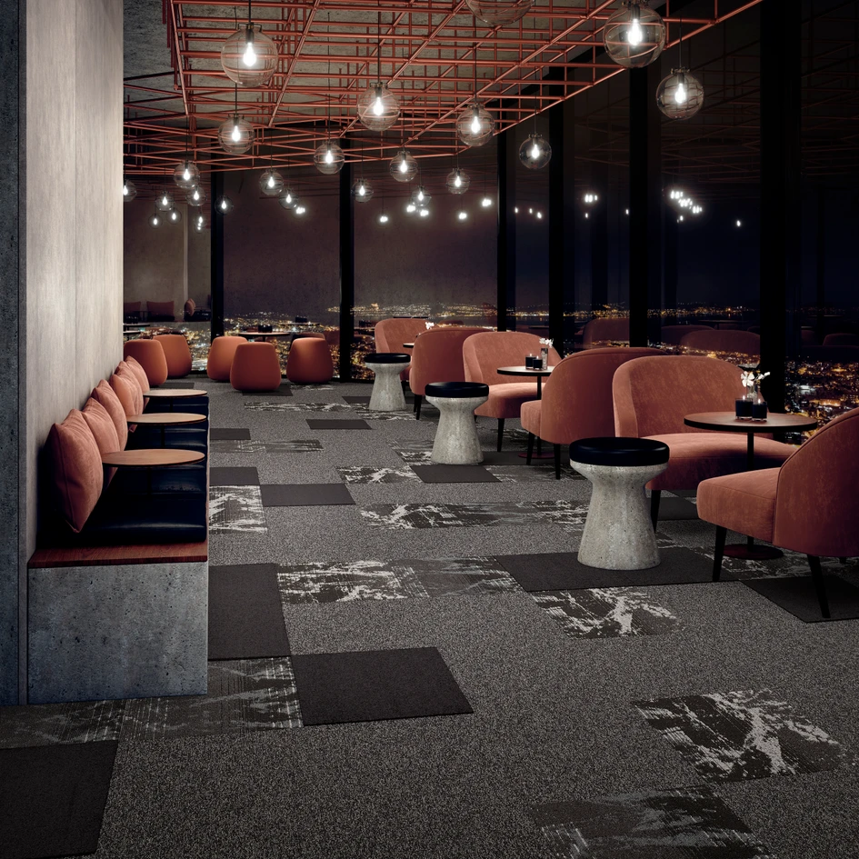 Dawn matt & bright (top); Spark mixed & matched with Gleam and Dawn (above)