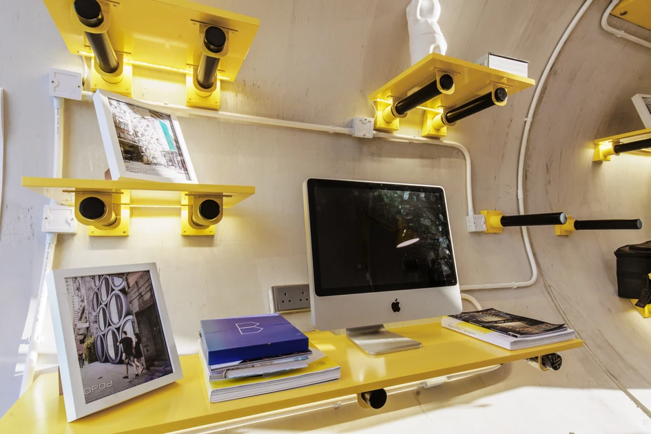 Das OPod Tube House von James Law Cybertecture lässt sich leicht bewegen und auf freistehendem Terrain stapeln, um Mikro-Lebensgemeinschaften zu schaffen. Fotos: James Law Cybertecture