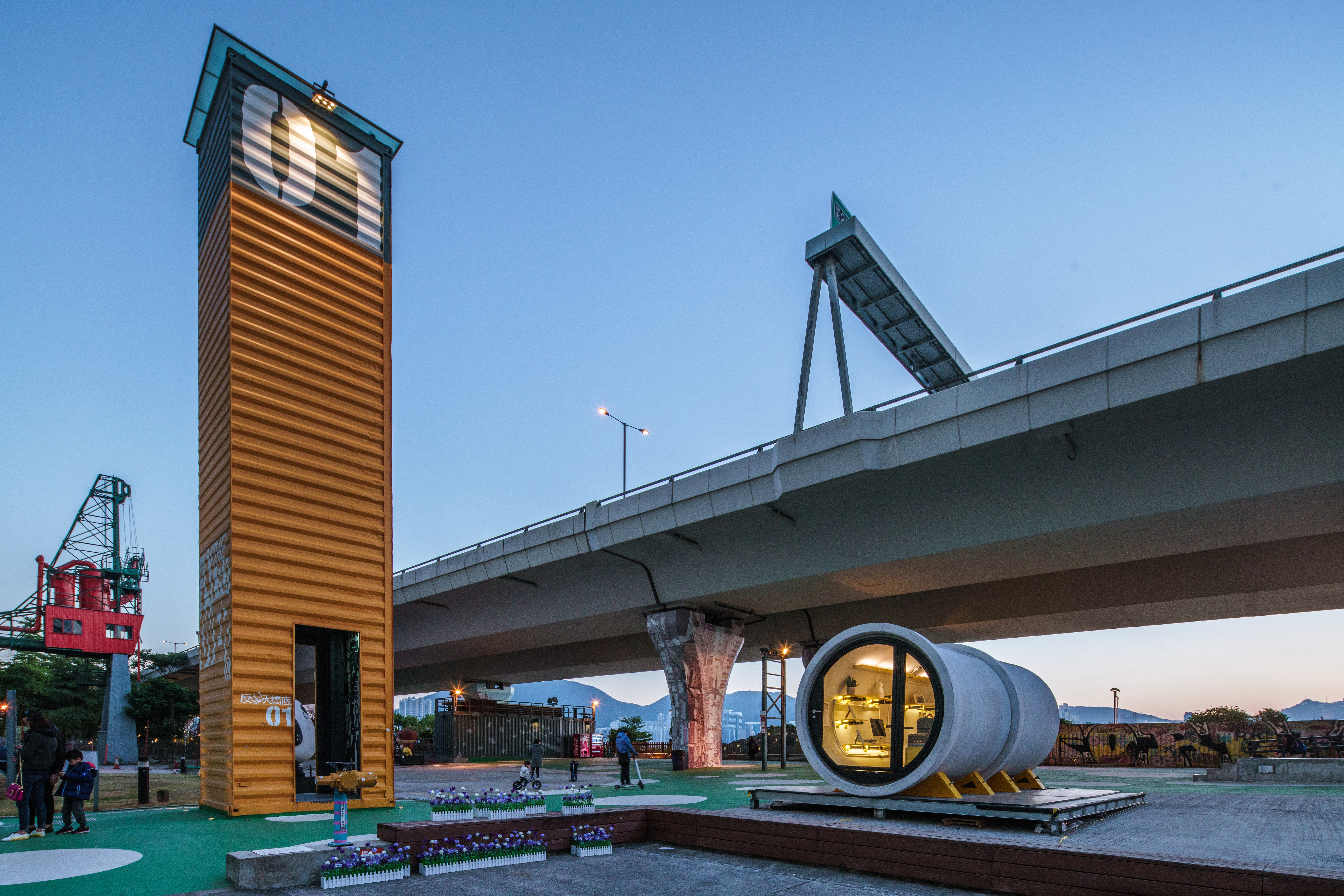 OPod Tube House, Hongkong, James Law Cybertecture. Photo: James Law Cybertecture