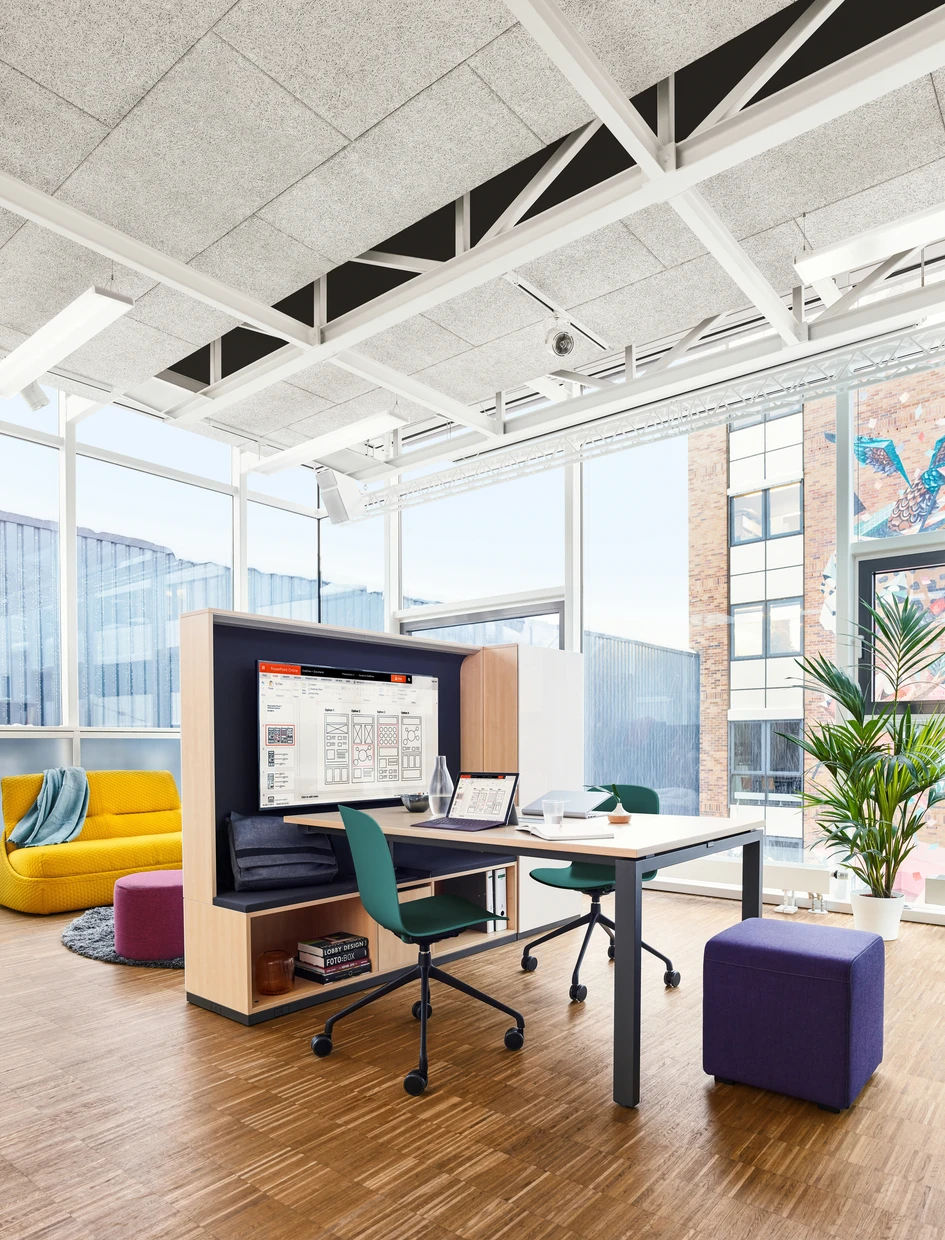 Cavatina responds to the need for offices that can cater to group collaboration alongside individual spaces, with options that suit both formal and informal working styles