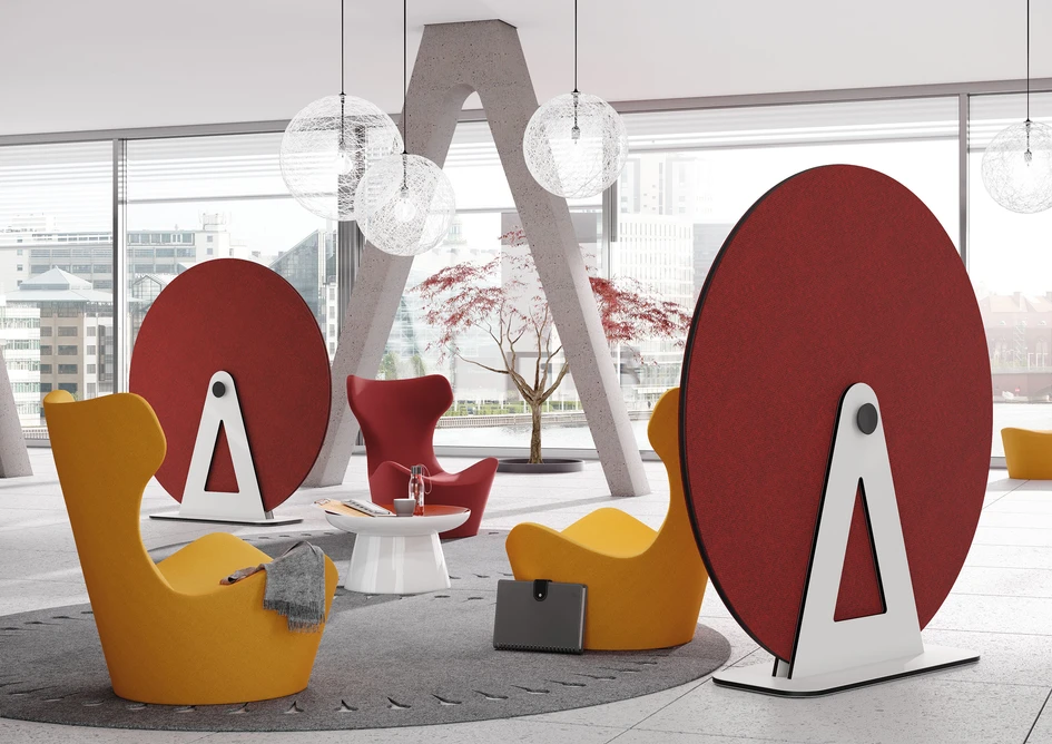  DISC reduces noise levels and visually separates different functional areas from each other