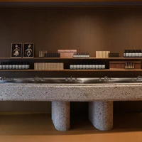 The Aesop store on Getreidegasse, designed by Jakob Sprenger and Götz Eßlinger, also gives prominence to the building’s original, vaulted ceilings, in a further nod to Salzburg’s baroque architecture