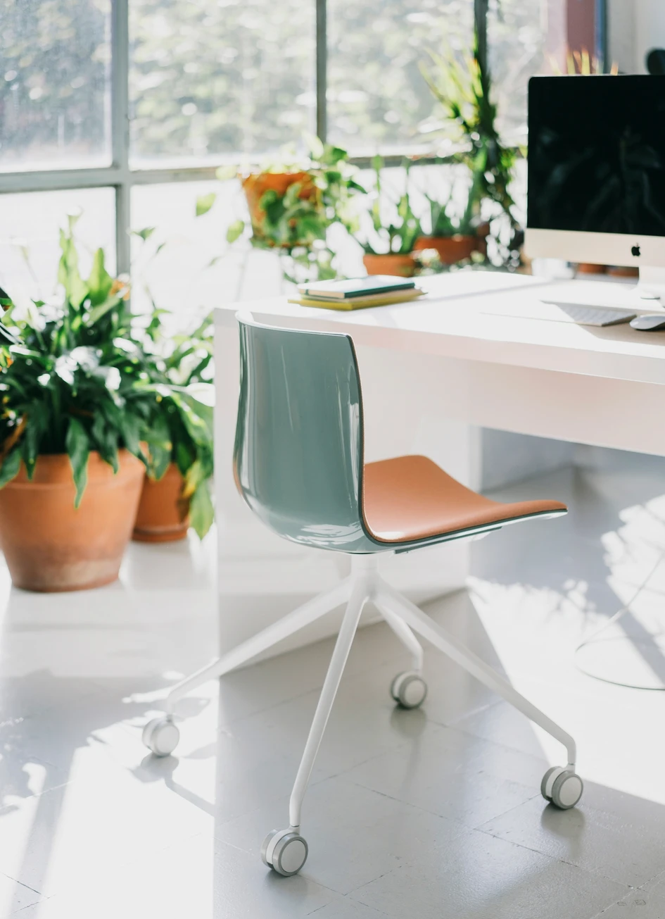 Der von Lievore Altherr Molina entworfene Stuhl eignet sich für eine Vielzahl von Einsatzszenarien, vom Essen im Freien bis hin zu modernen Arbeitsbereichen. Fotos: Salva Lopez