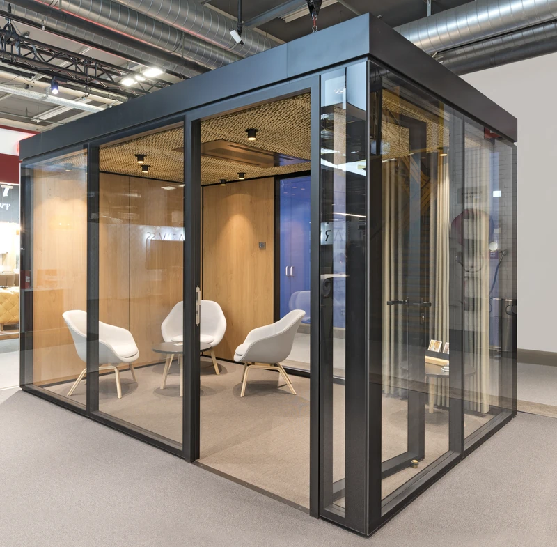 The Lindner Cube creates individual places of retreat and makes for zones within large rooms