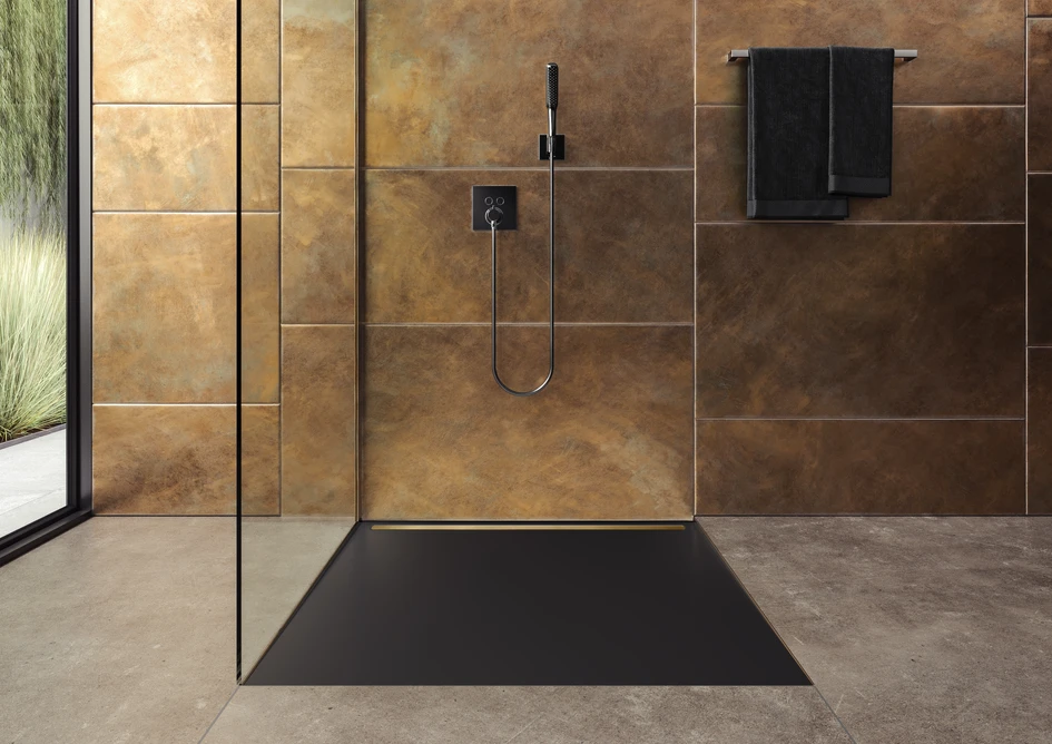 Completely flat, yet on a different level – aesthetically and functionally: the Nexsys shower surface by KALDEWEI