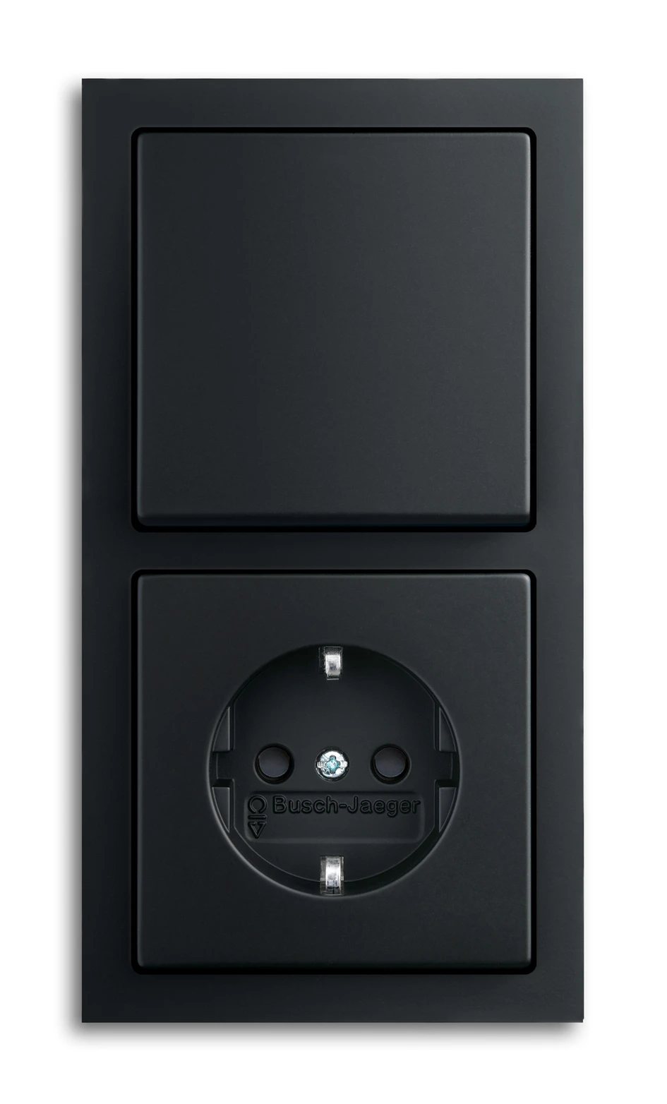 From the Busch-Jaeger future linear® switch range in matt black
