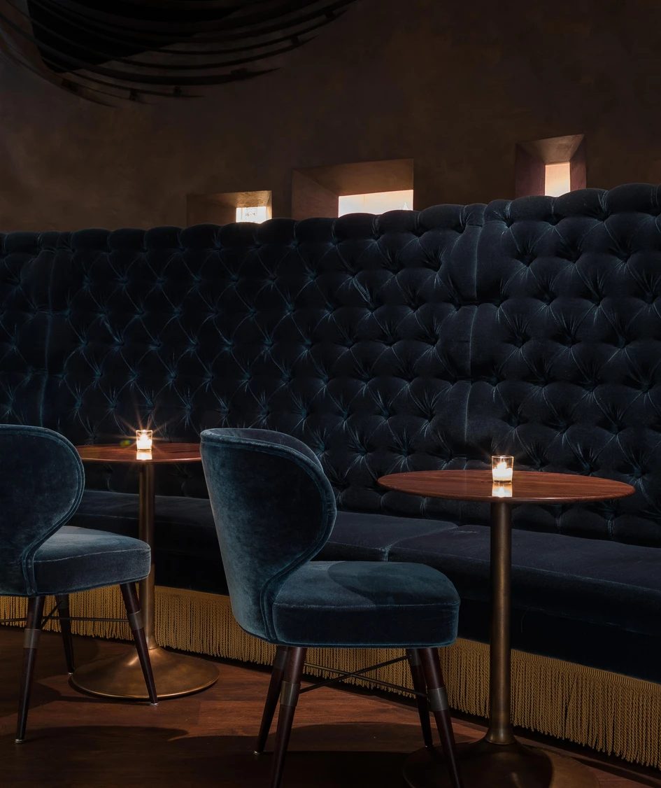 Graham Baba Architects combine opulent furnishings and finishes and create an eccentric ambience with cabinet curiosities in Seattle's Deep Dive bar. Photos: Haris Kenjar