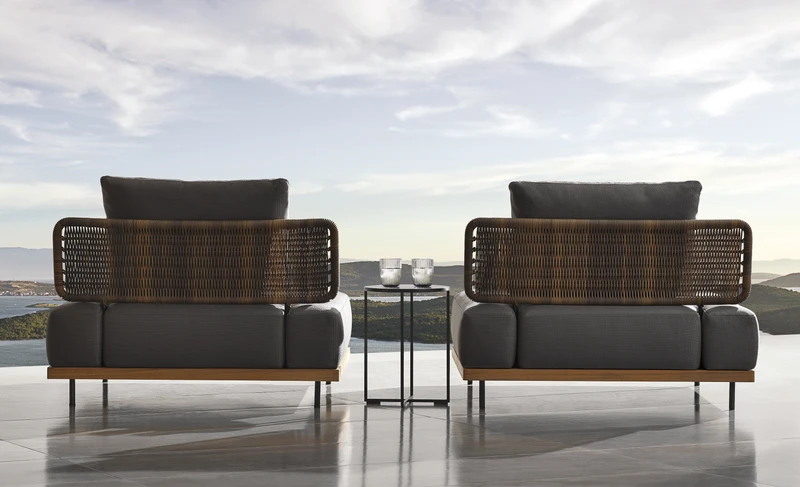 The company has invited designers from around the world to interpret the Minotti aesthetic in their own way, resulting in a series of unique outdoor collections